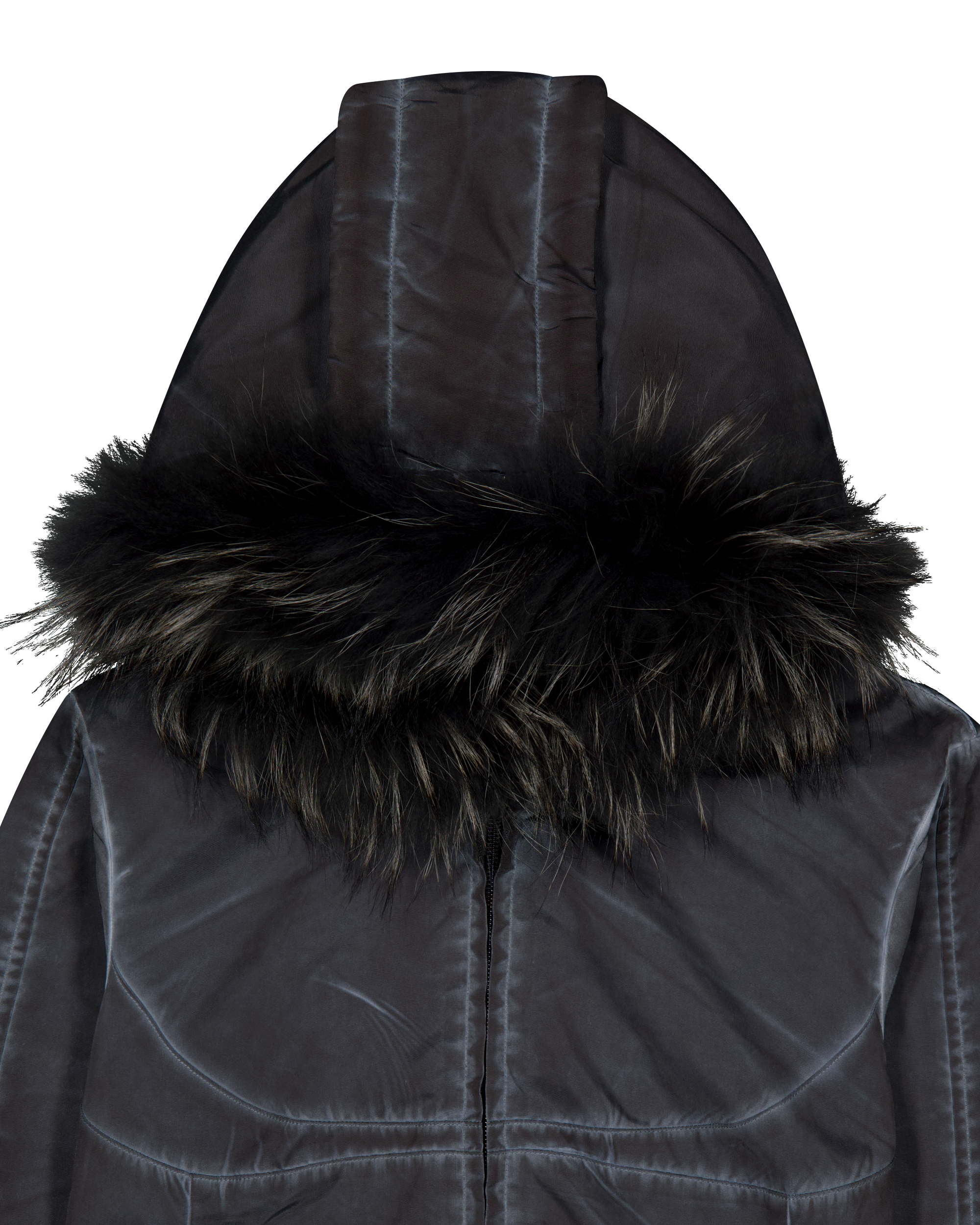 FUR HOODIE ZIP JACKET-7