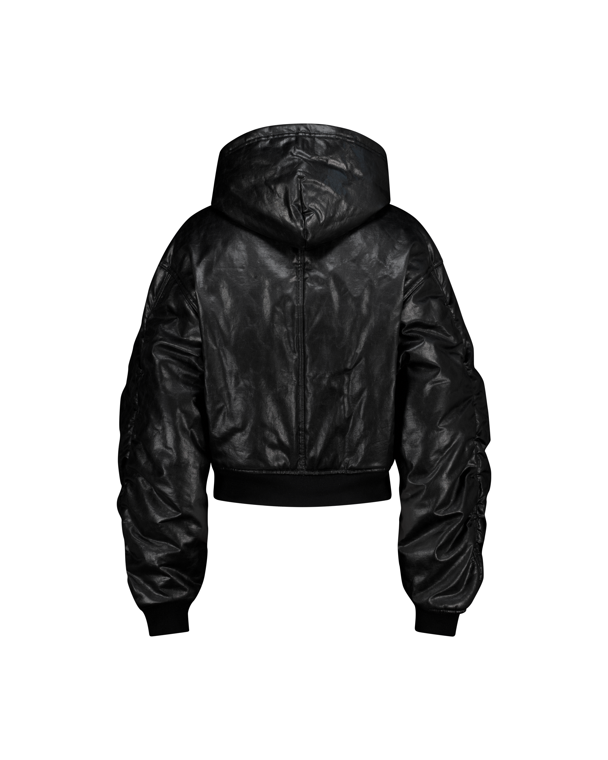 GLOSSY CRACK BOMBER JACKET-6
