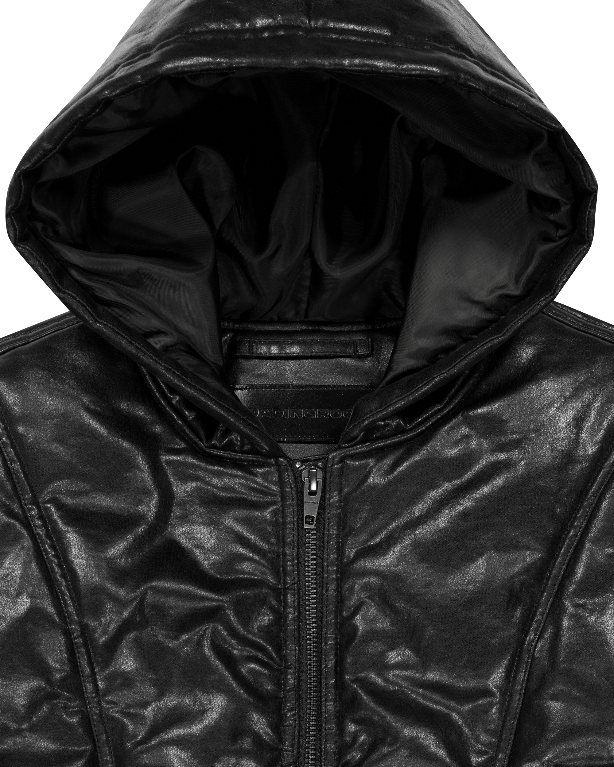 GLOSSY CRACK BOMBER JACKET-7