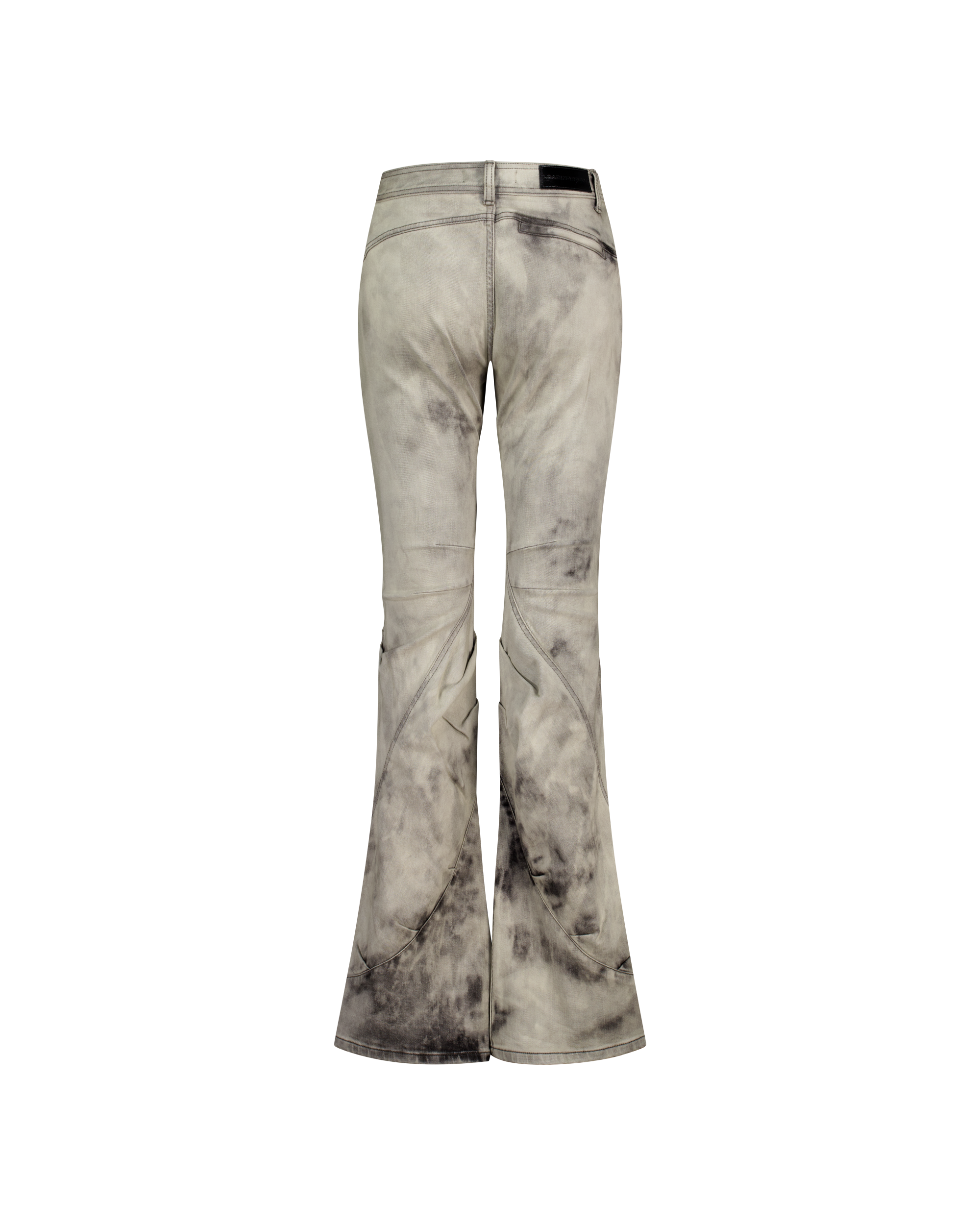 DRAPED FLARE JEANS-6