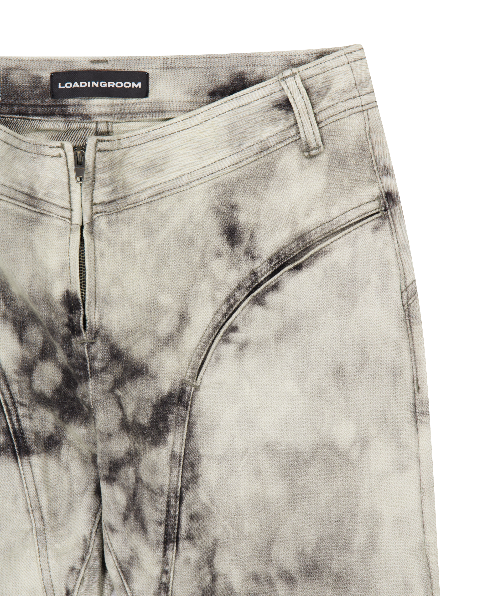 DRAPED FLARE JEANS-7