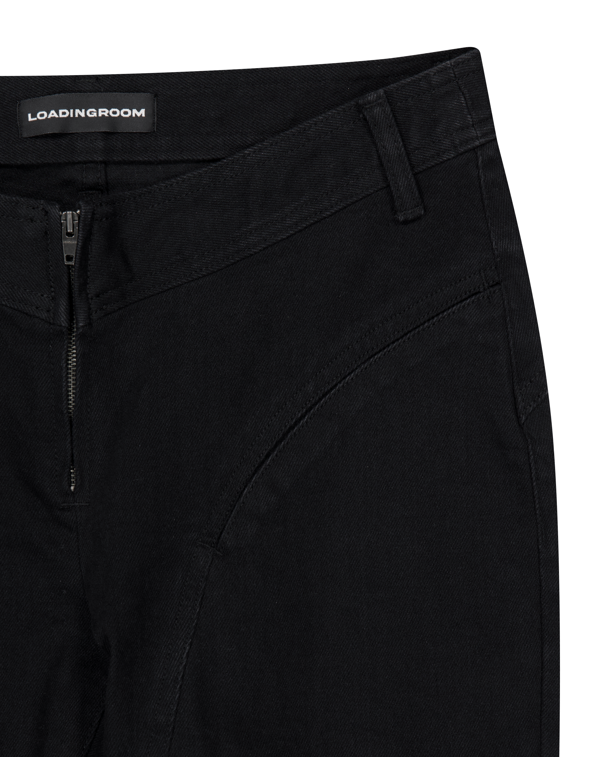 DRAPED FLARE JEANS-7