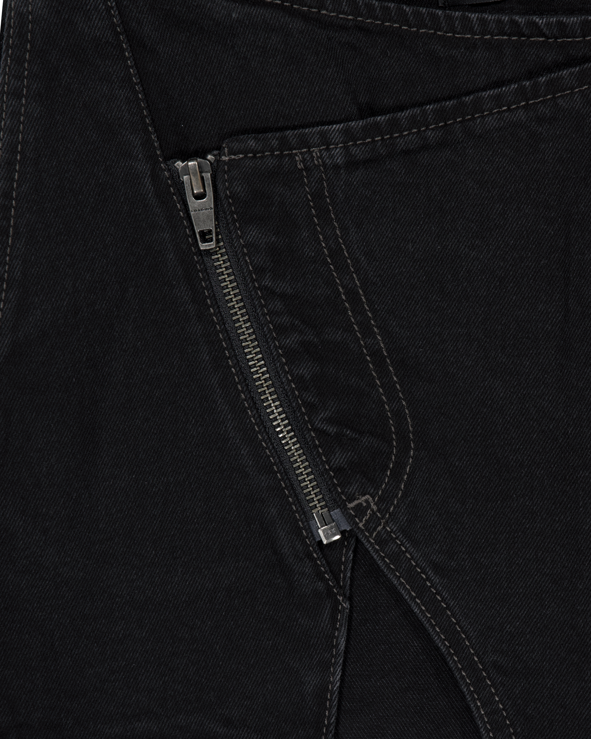 SLASHED DENIM SKIRT-7