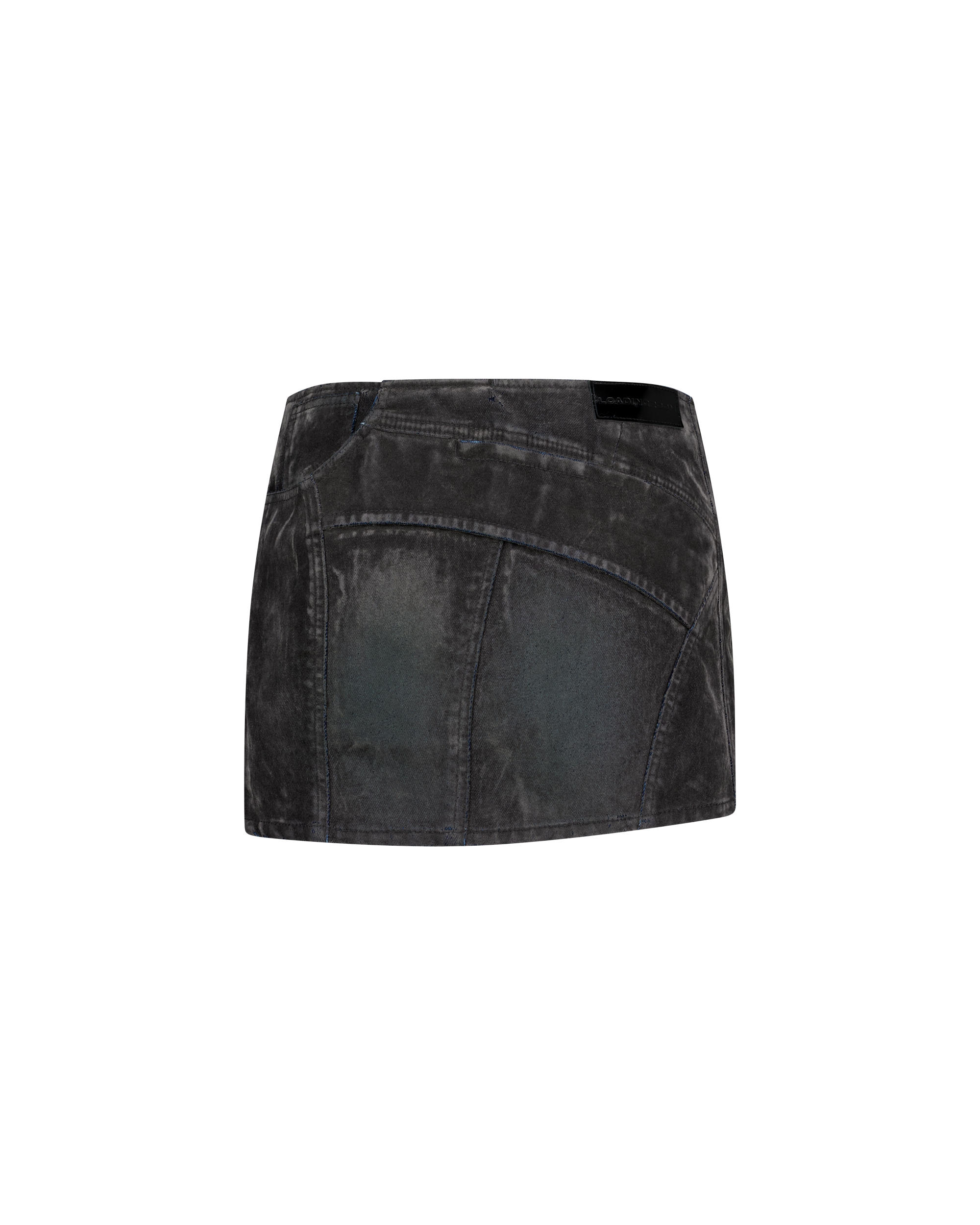 SLASHED DENIM SKIRT-6