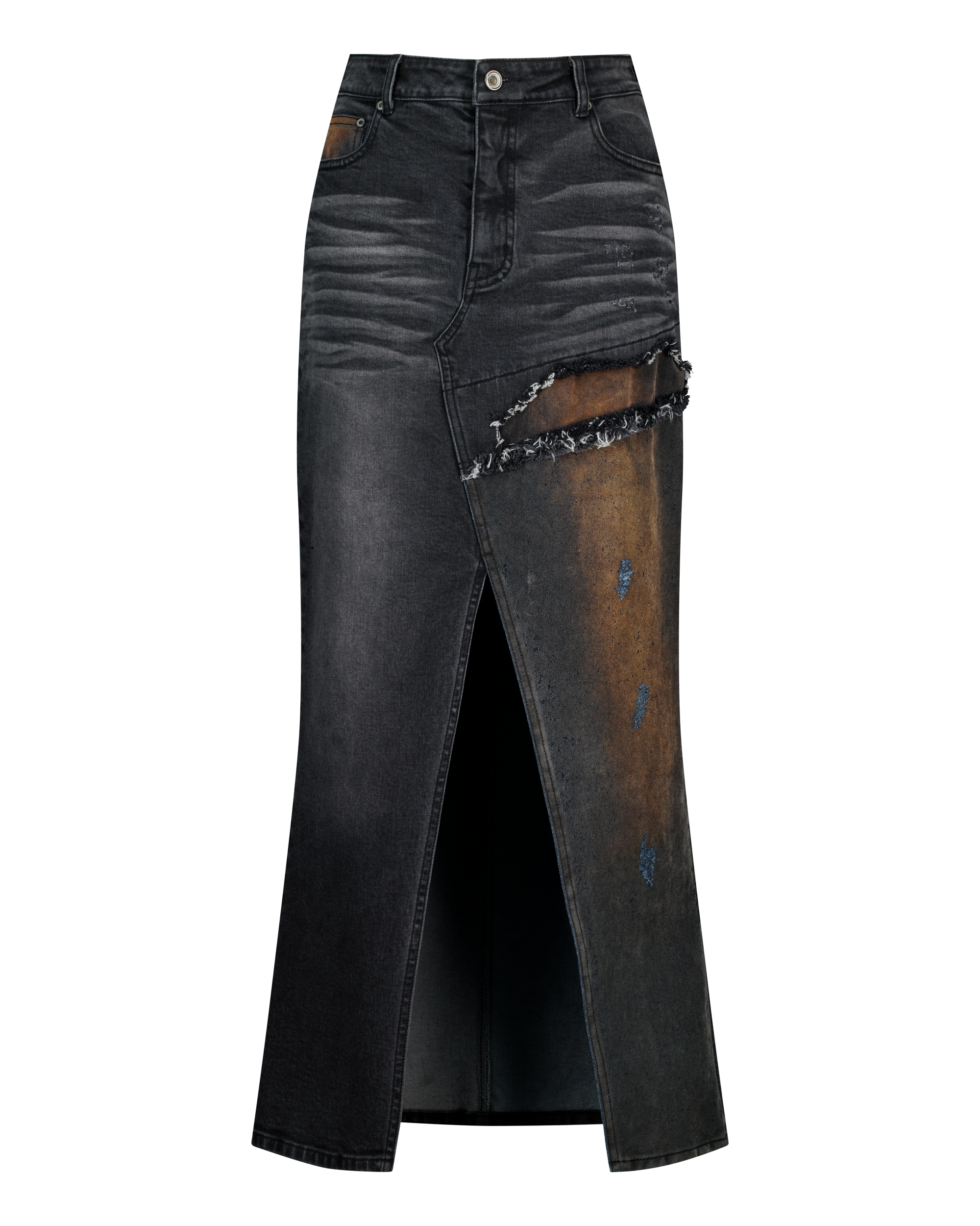 (EMMA) HYBRID MAXI DENIM SKIRT-6