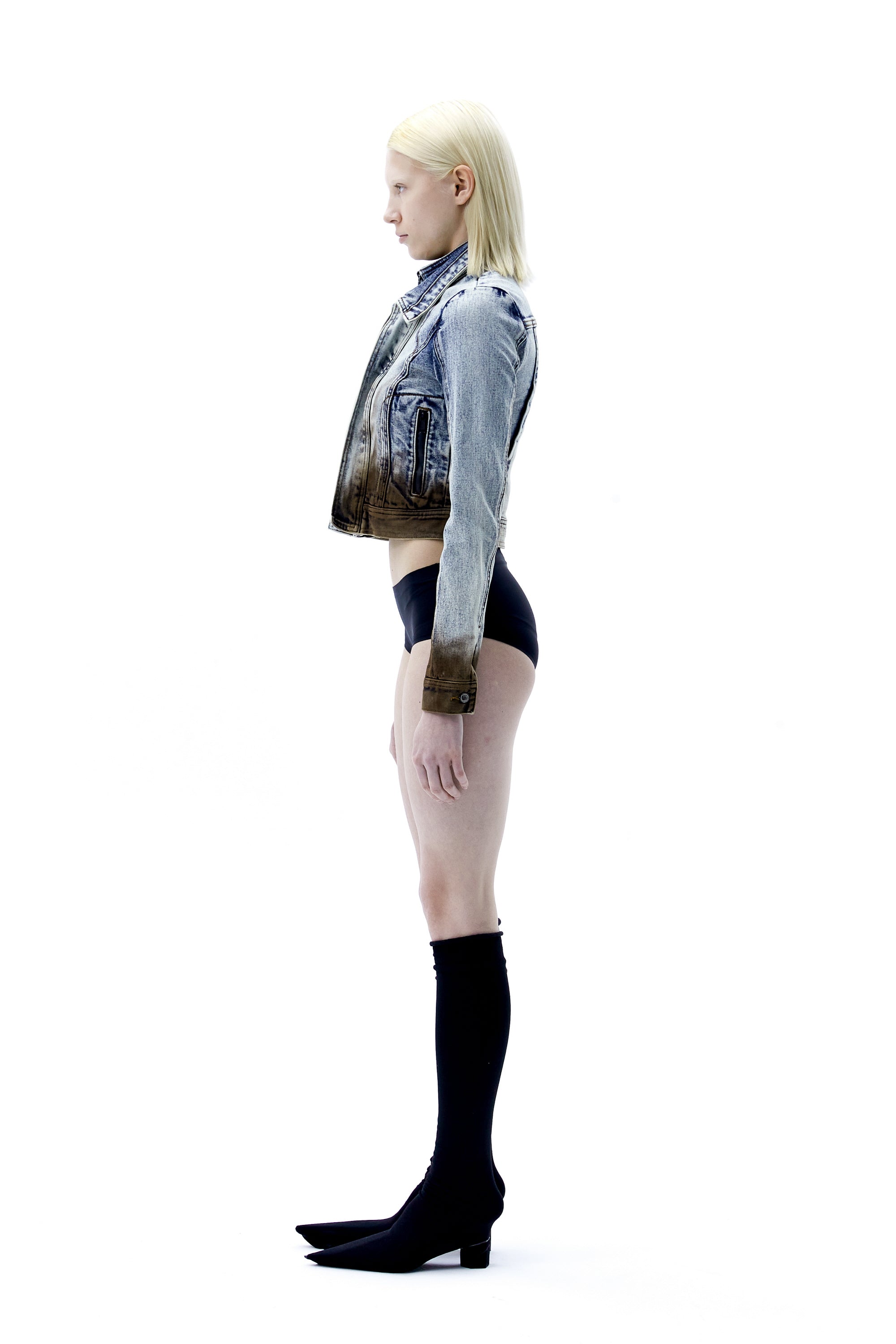 (ARIELLA) SPOILED DENIM JACKET-3