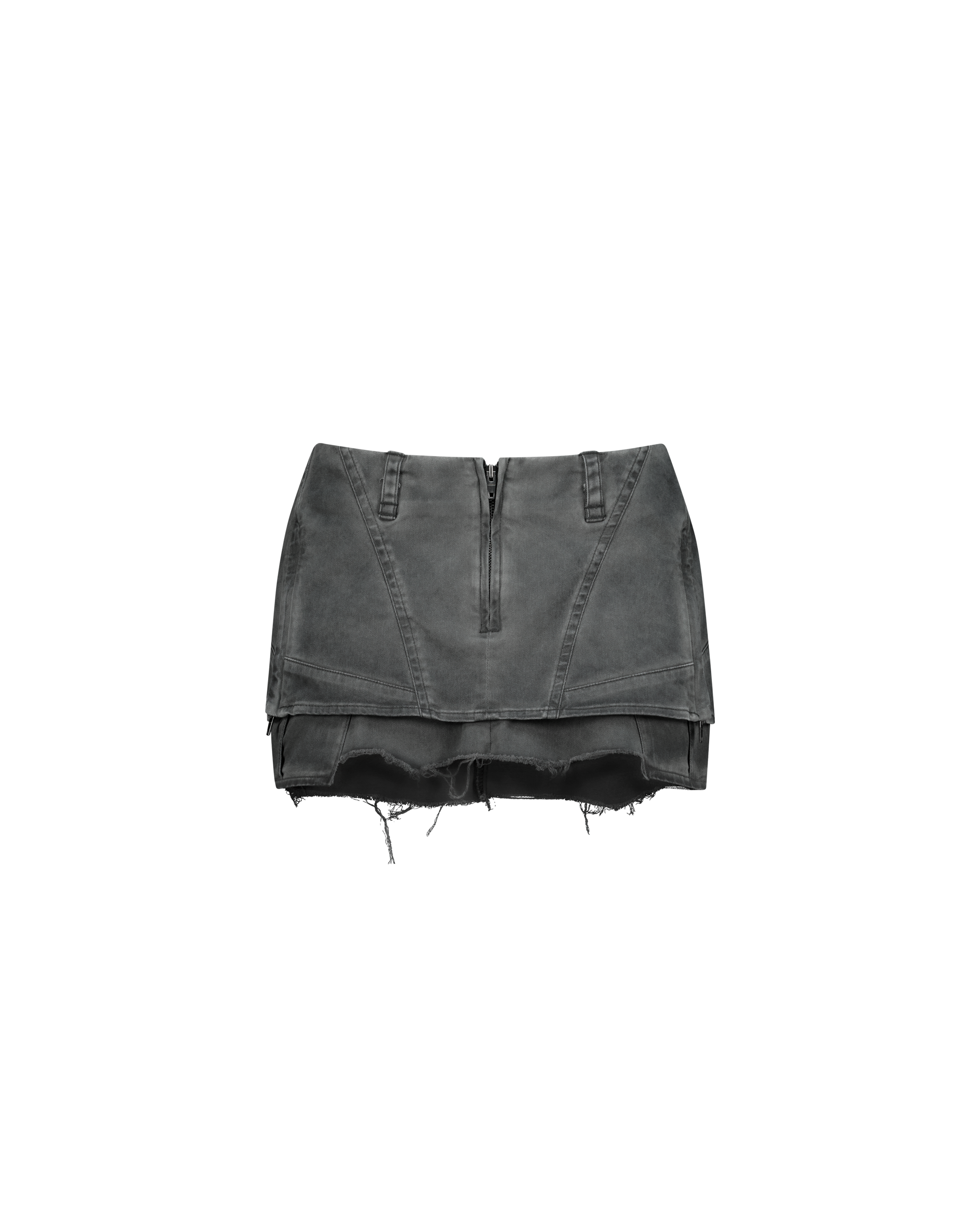 DOUBLE ZIP SKIRT
