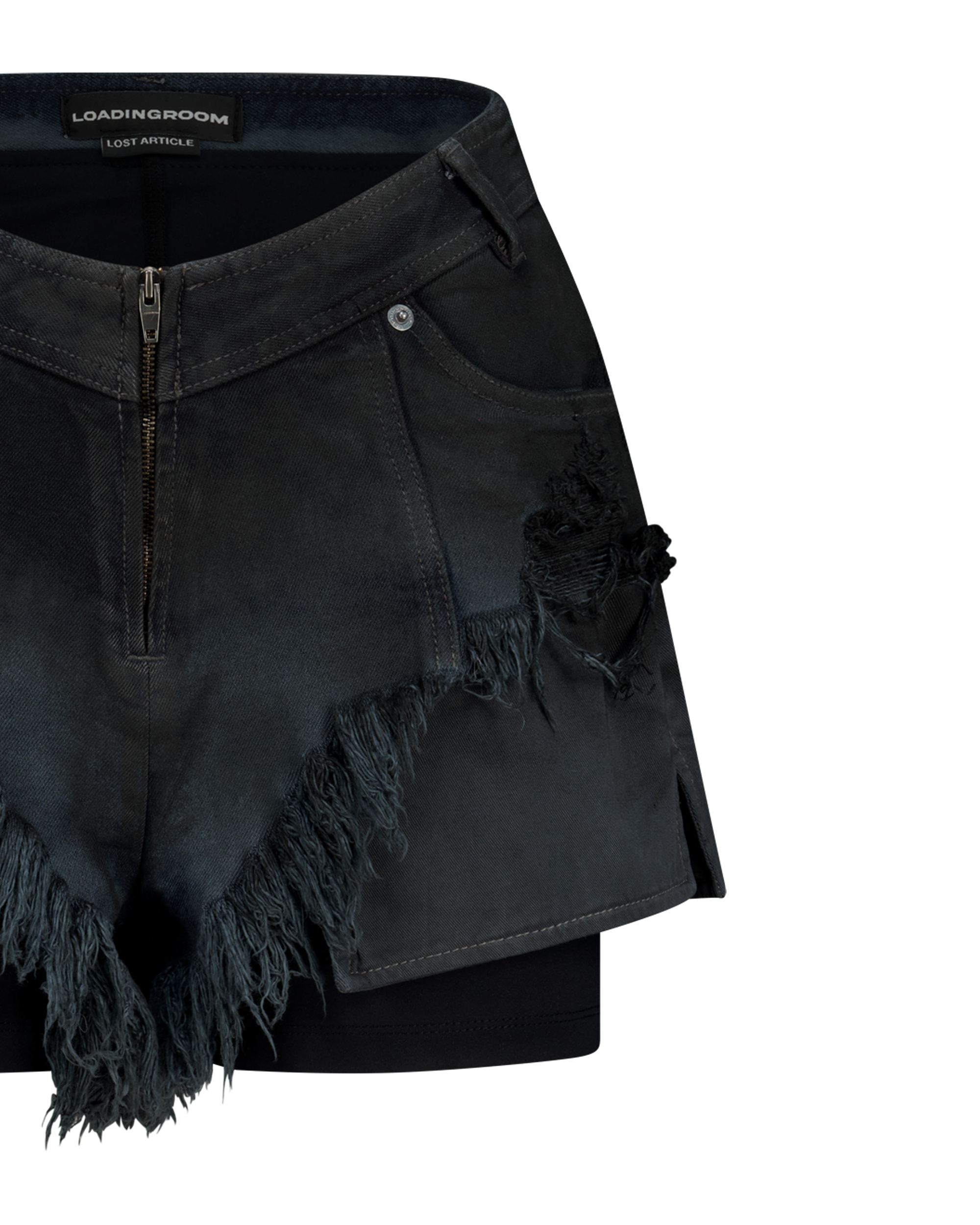 MOTO CUT DENIM SHORTS-3