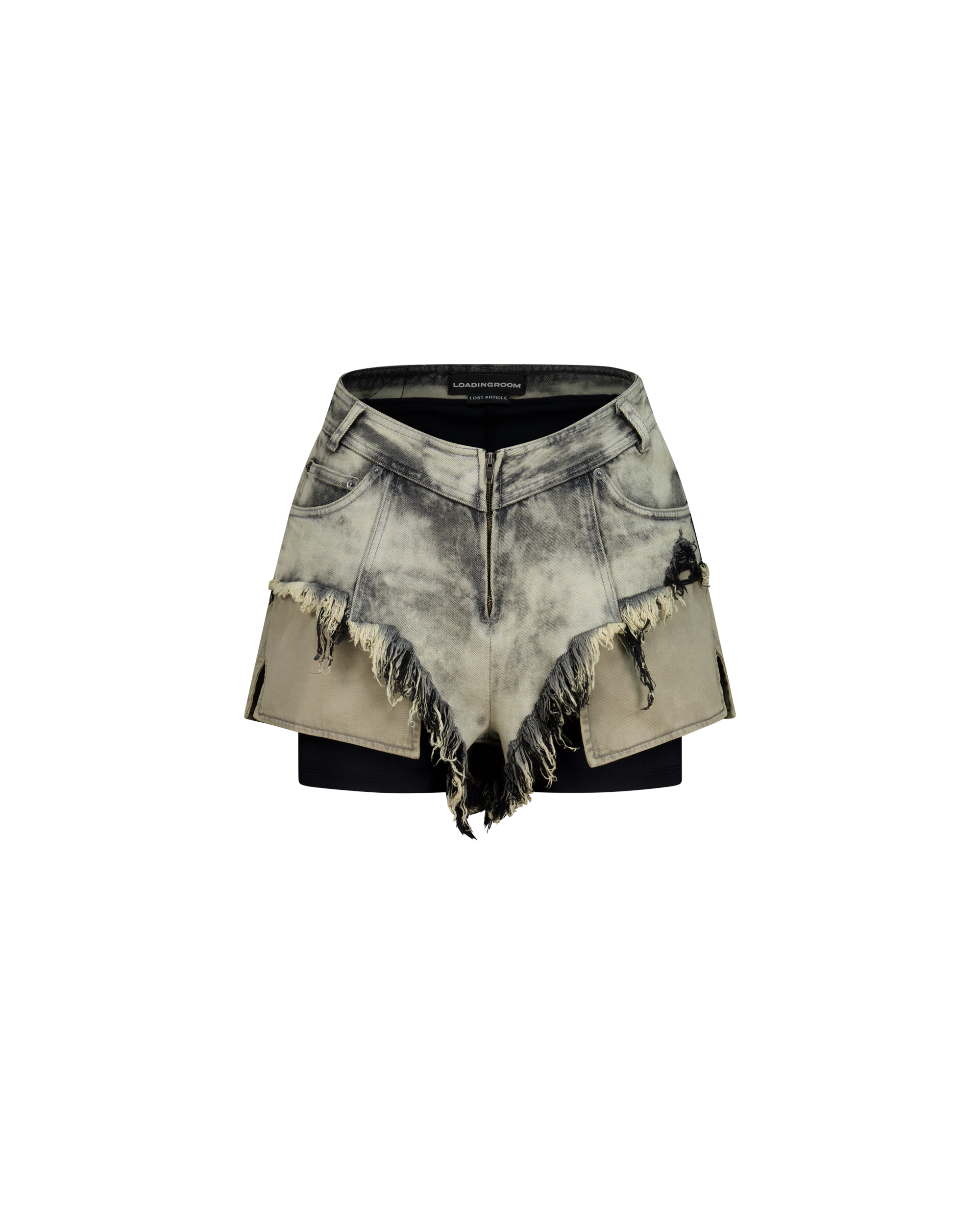 MOTO CUT DENIM SHORTS