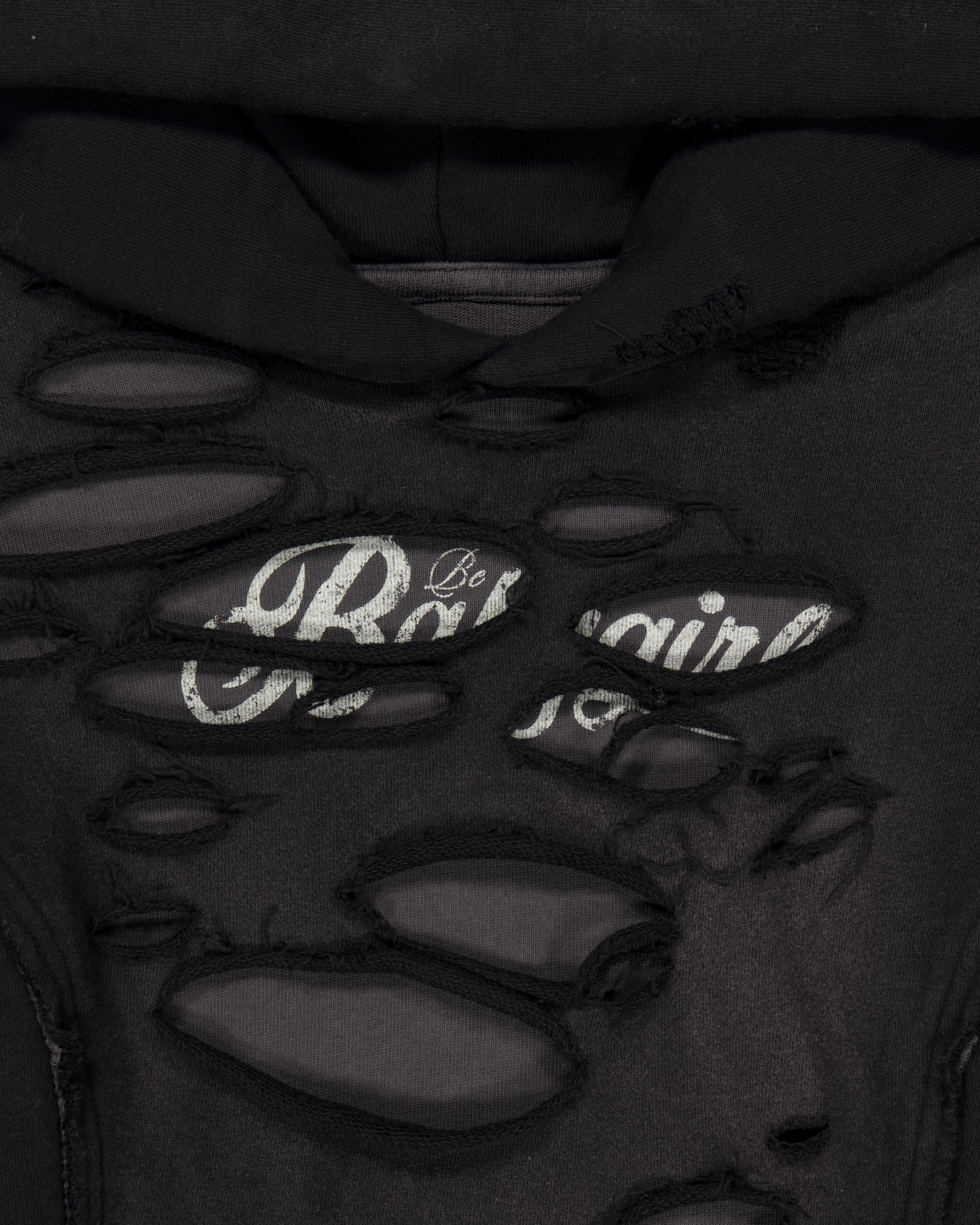 DAMAGED OVERLAY HOODIE-7