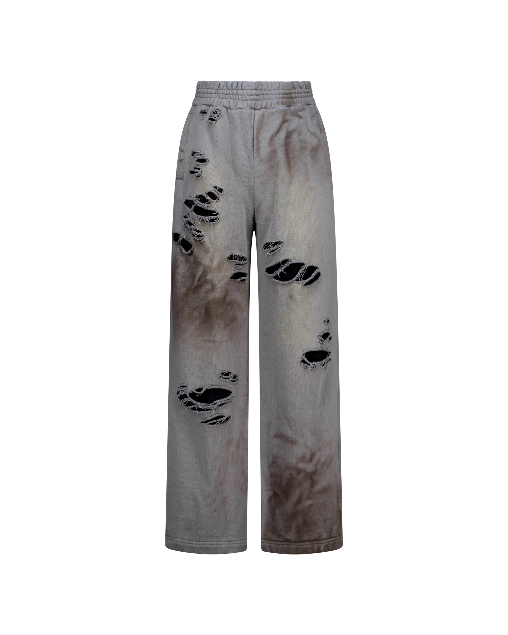 DAMAGED OVERLAY SWEATPANTS-5