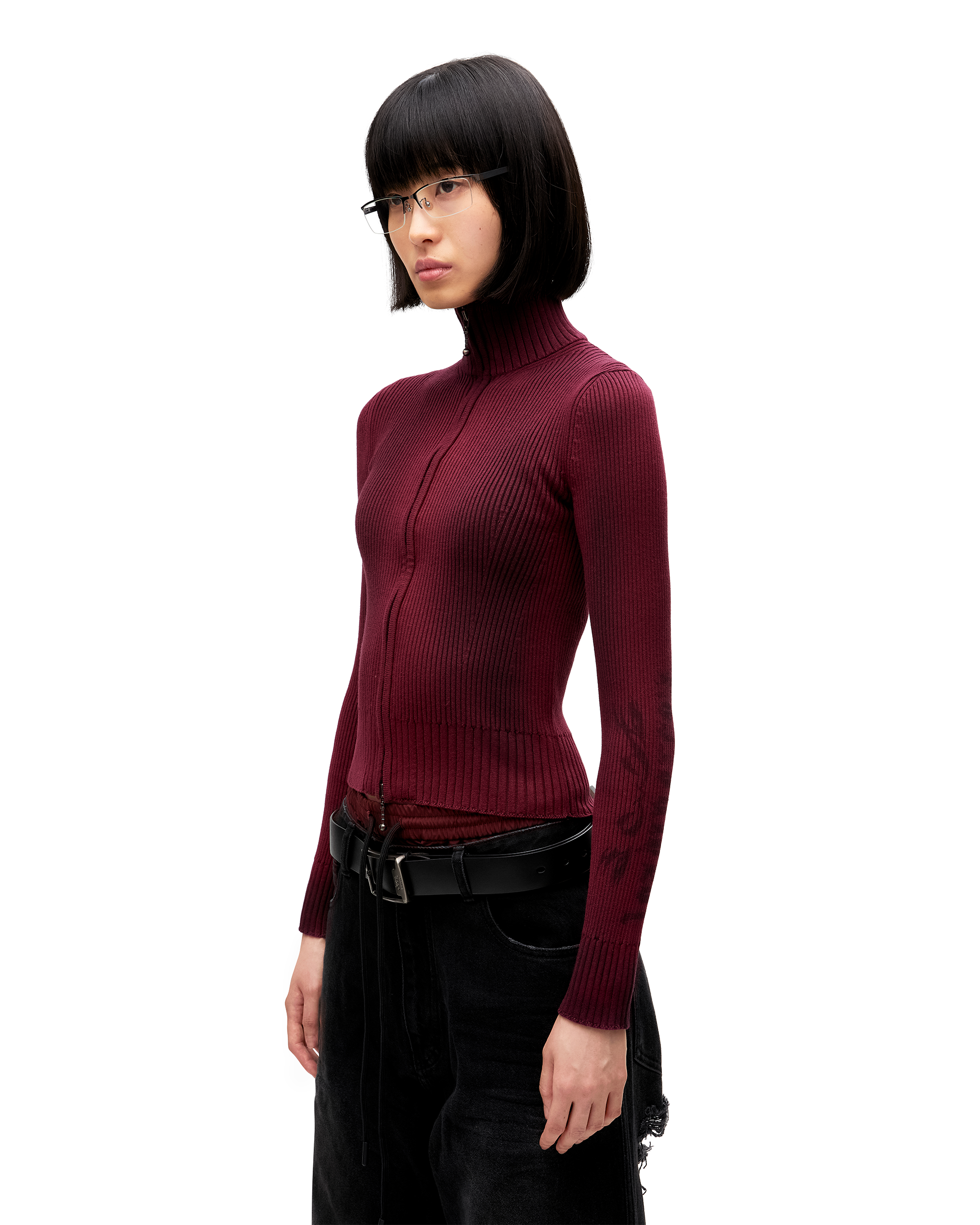 DIRTY NOTE KNIT ZIP