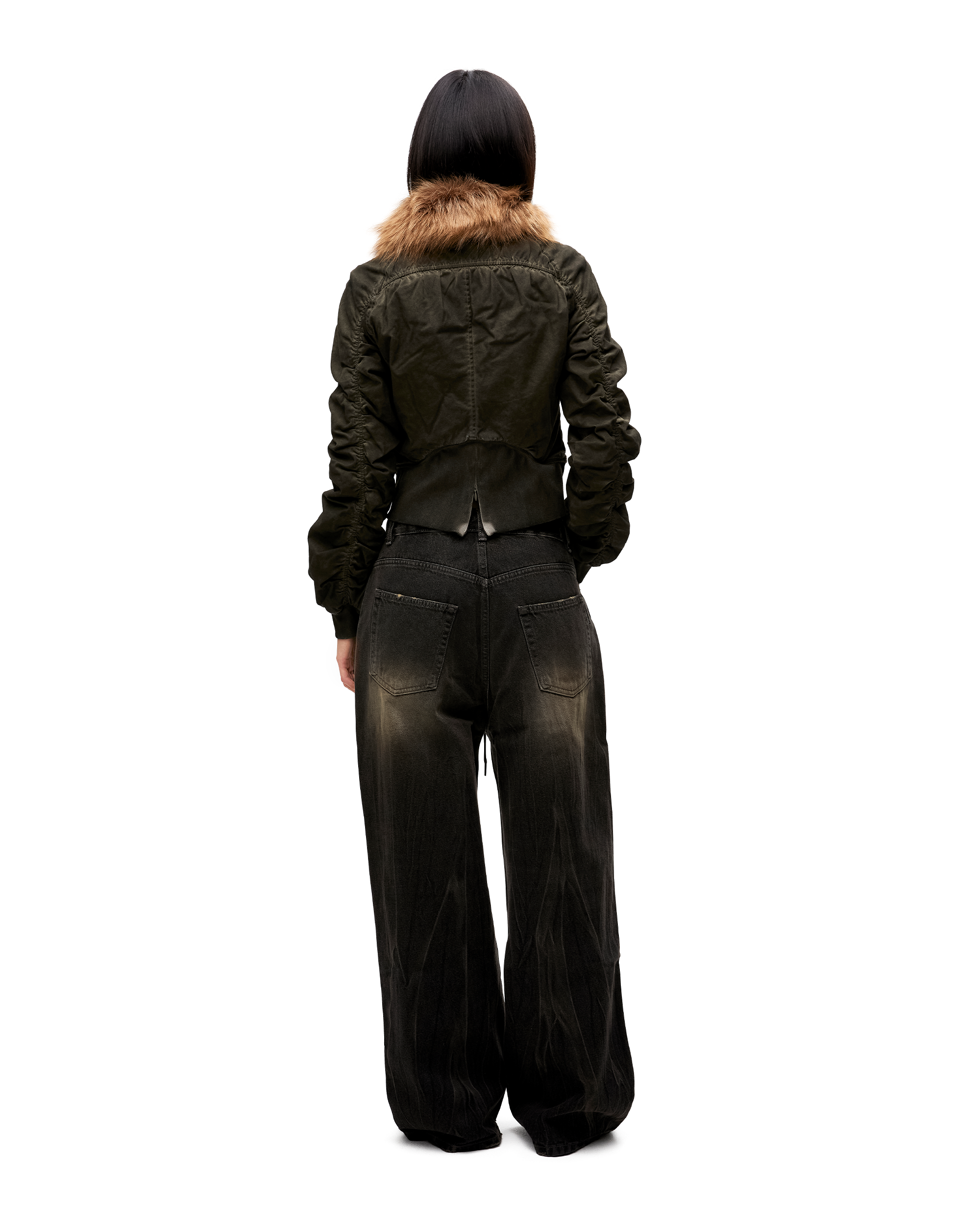 FAUX FUR COLLAR BOMBER JACKET-3