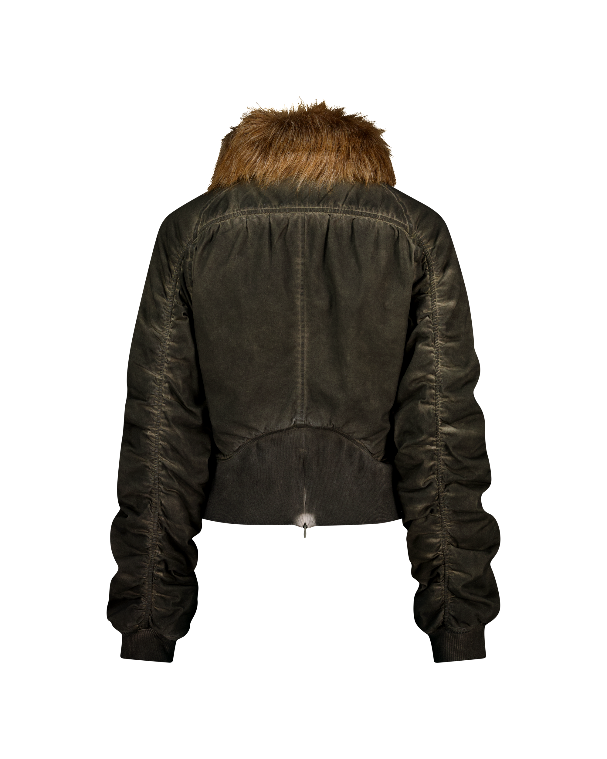 FAUX FUR COLLAR BOMBER JACKET-6