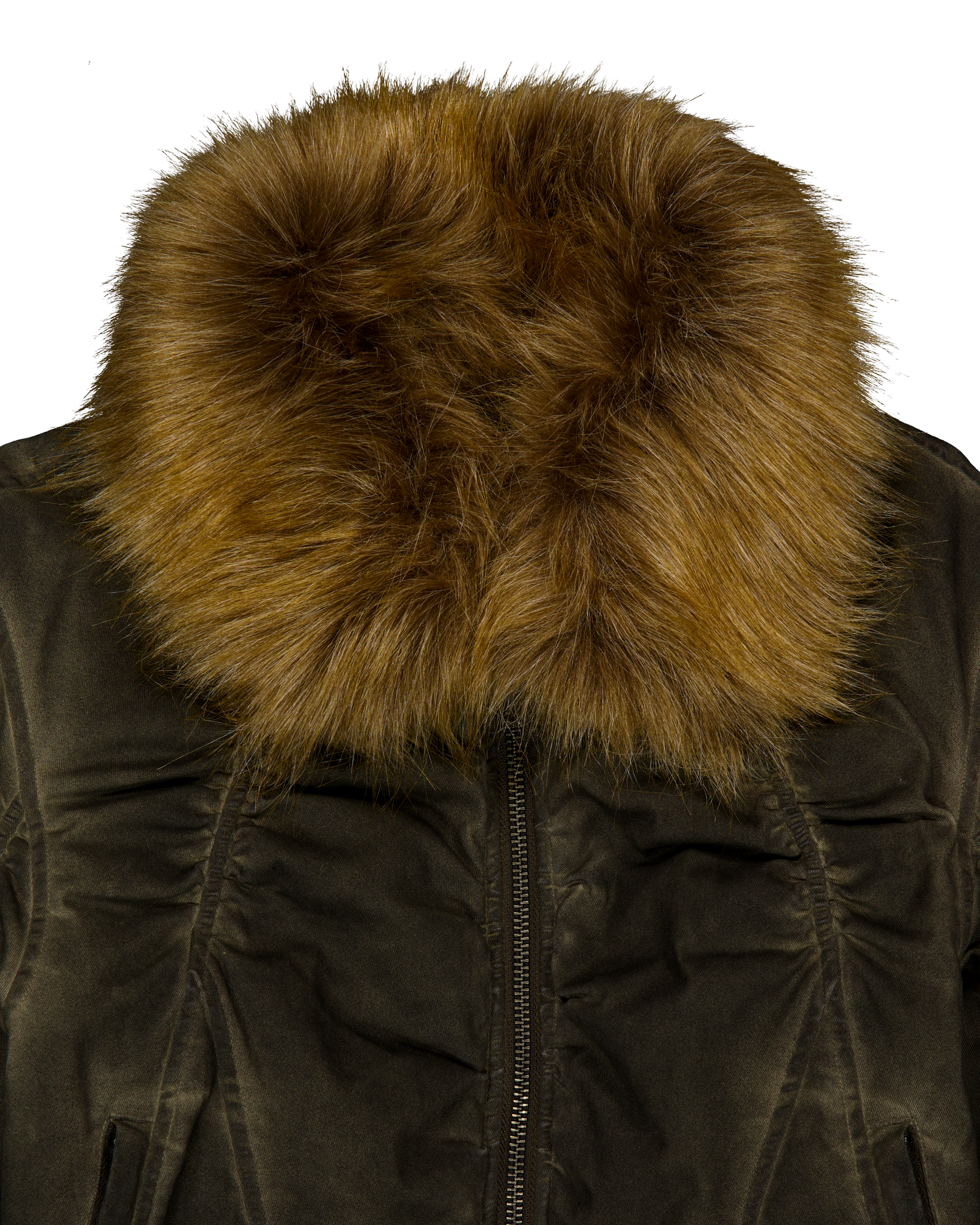 FAUX FUR COLLAR BOMBER JACKET-7