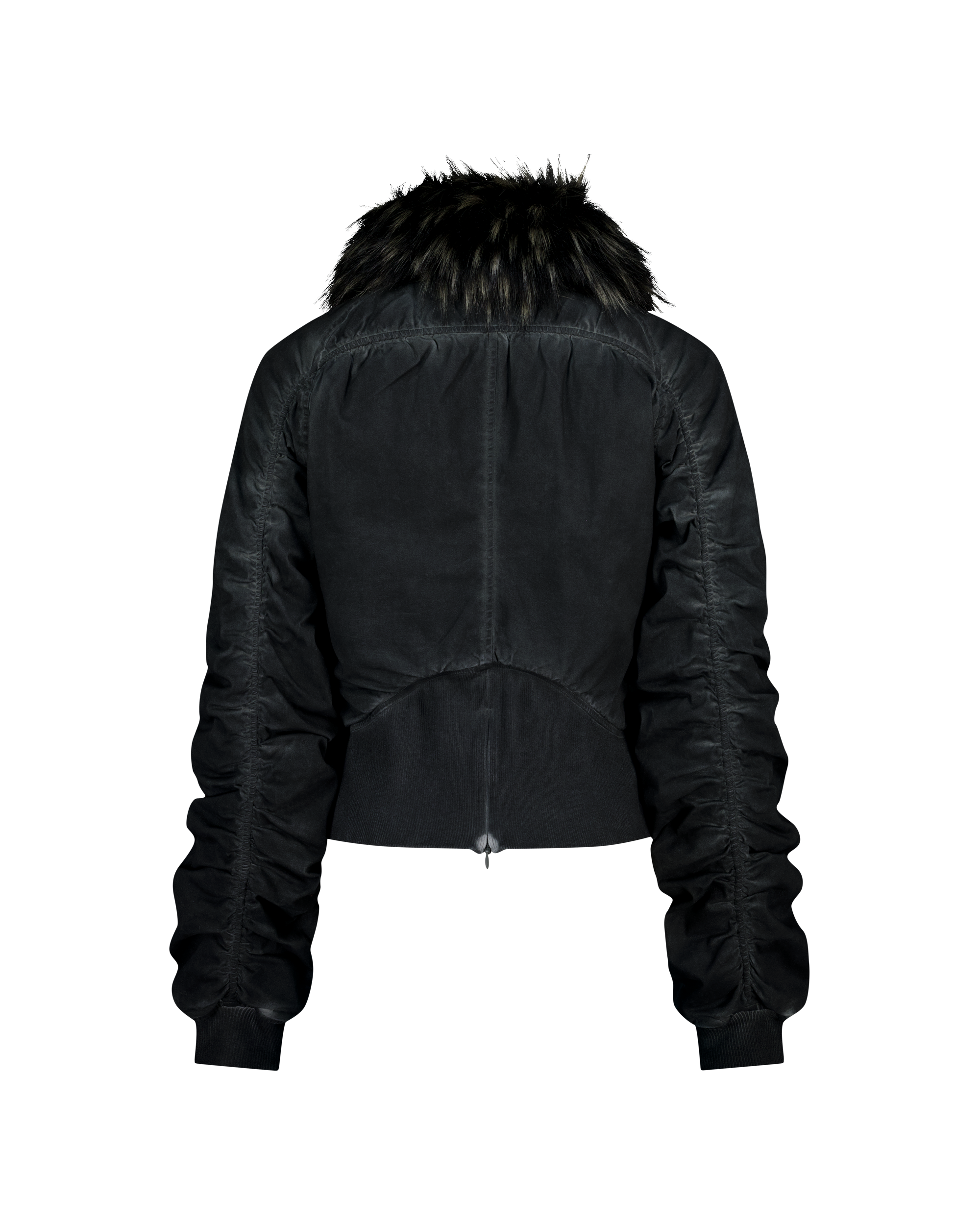 FAUX FUR COLLAR BOMBER JACKET-6