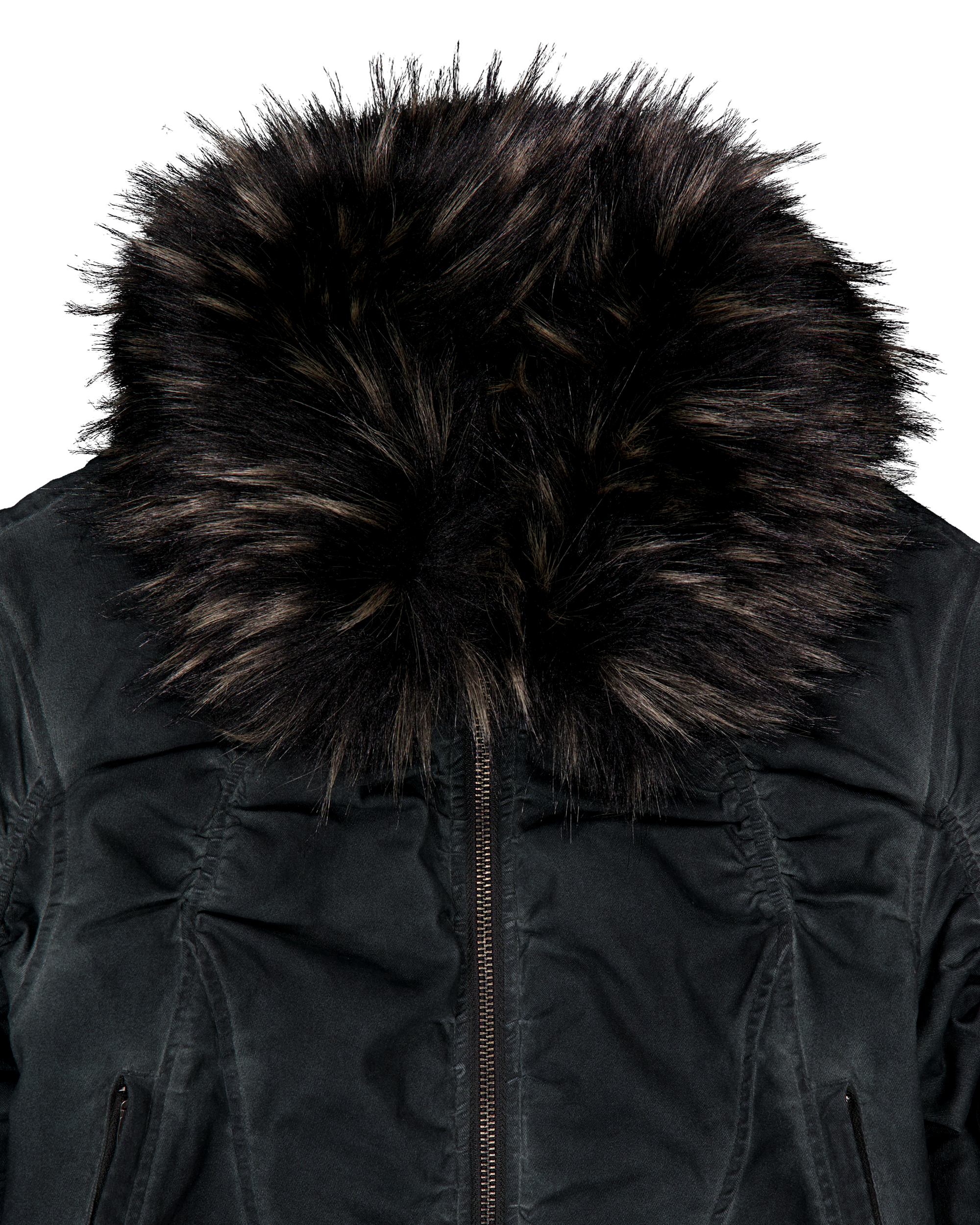 FAUX FUR COLLAR BOMBER JACKET-7