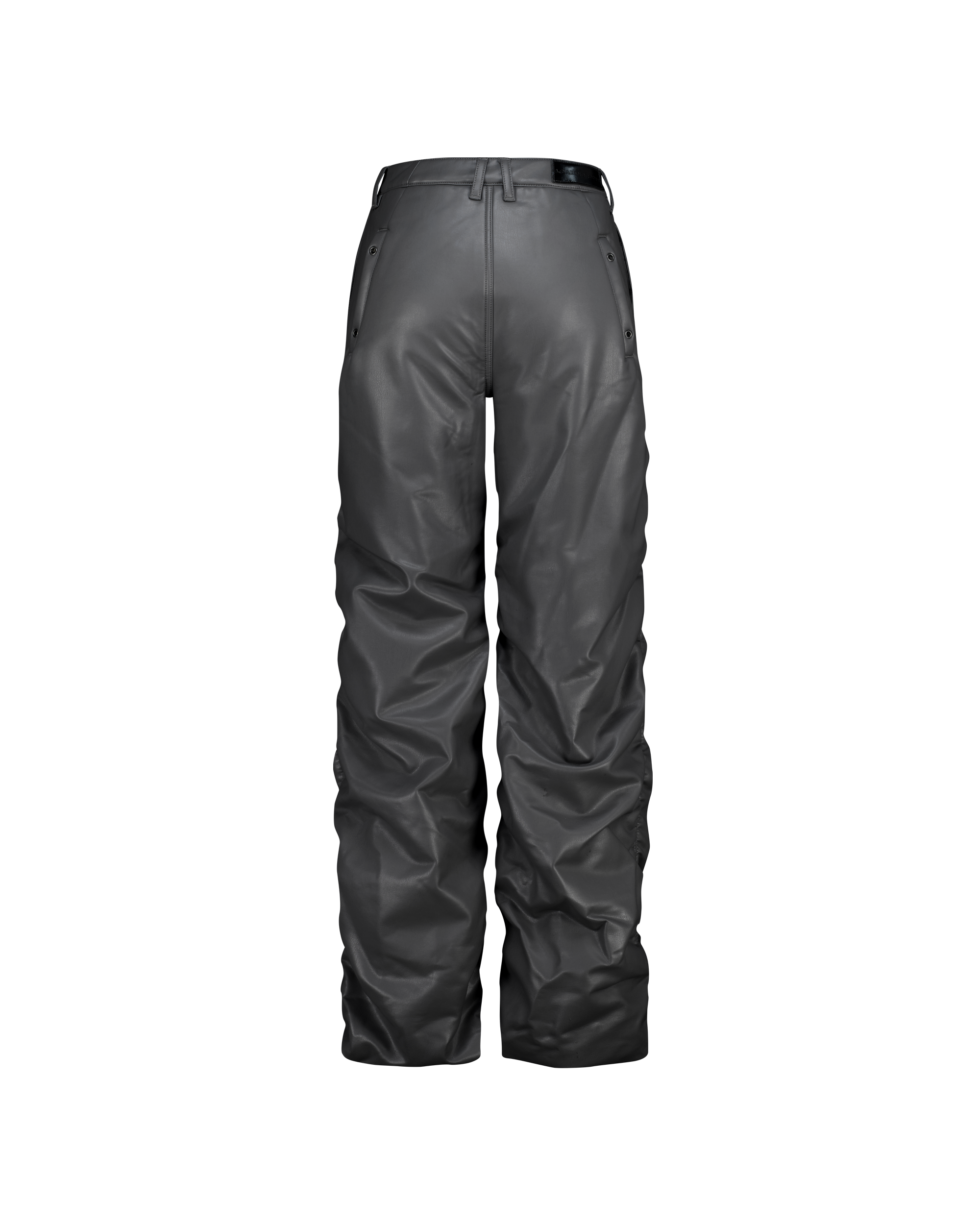 FAUX LEATHER PADDED PANTS-6