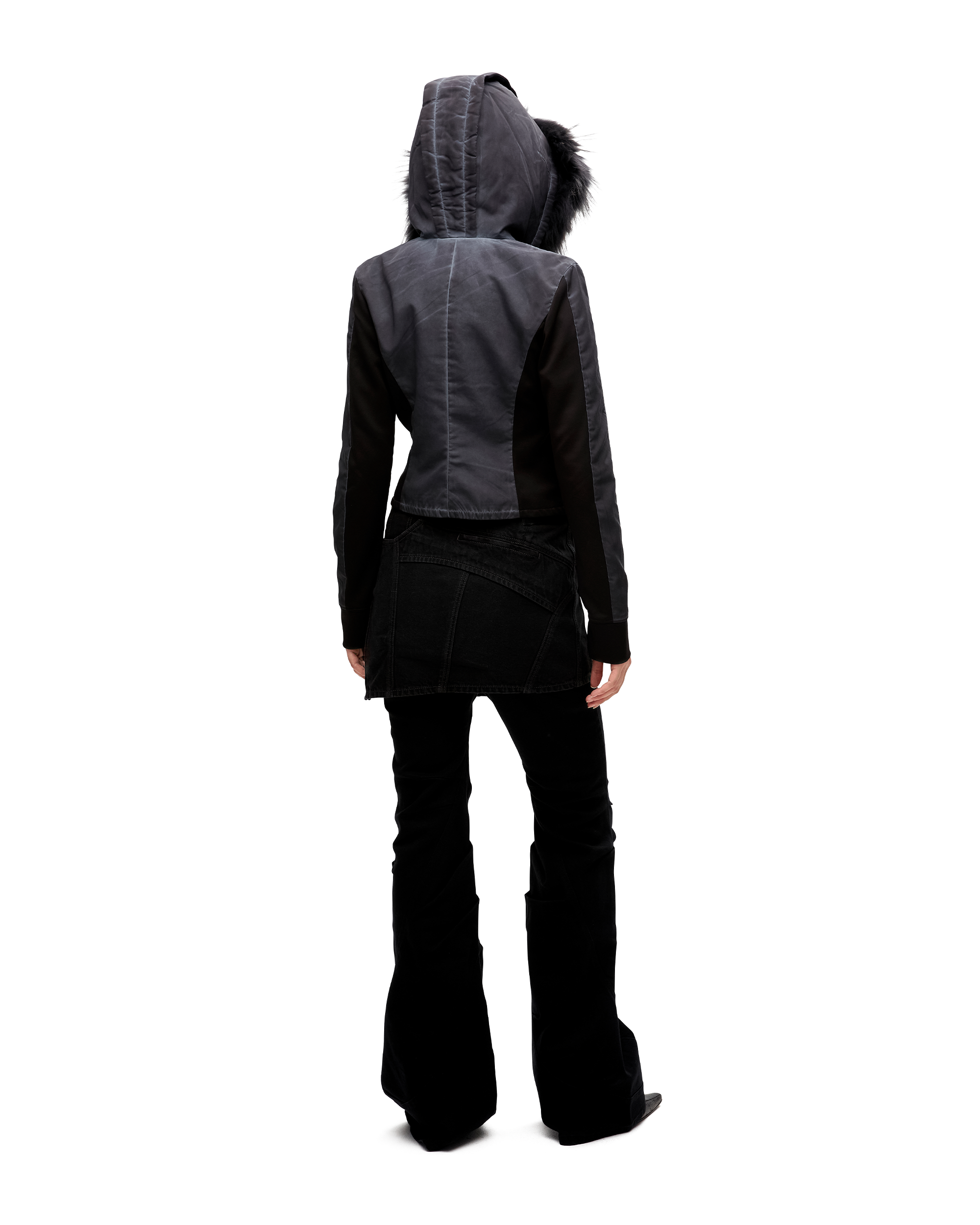 FUR HOODIE ZIP JACKET-3