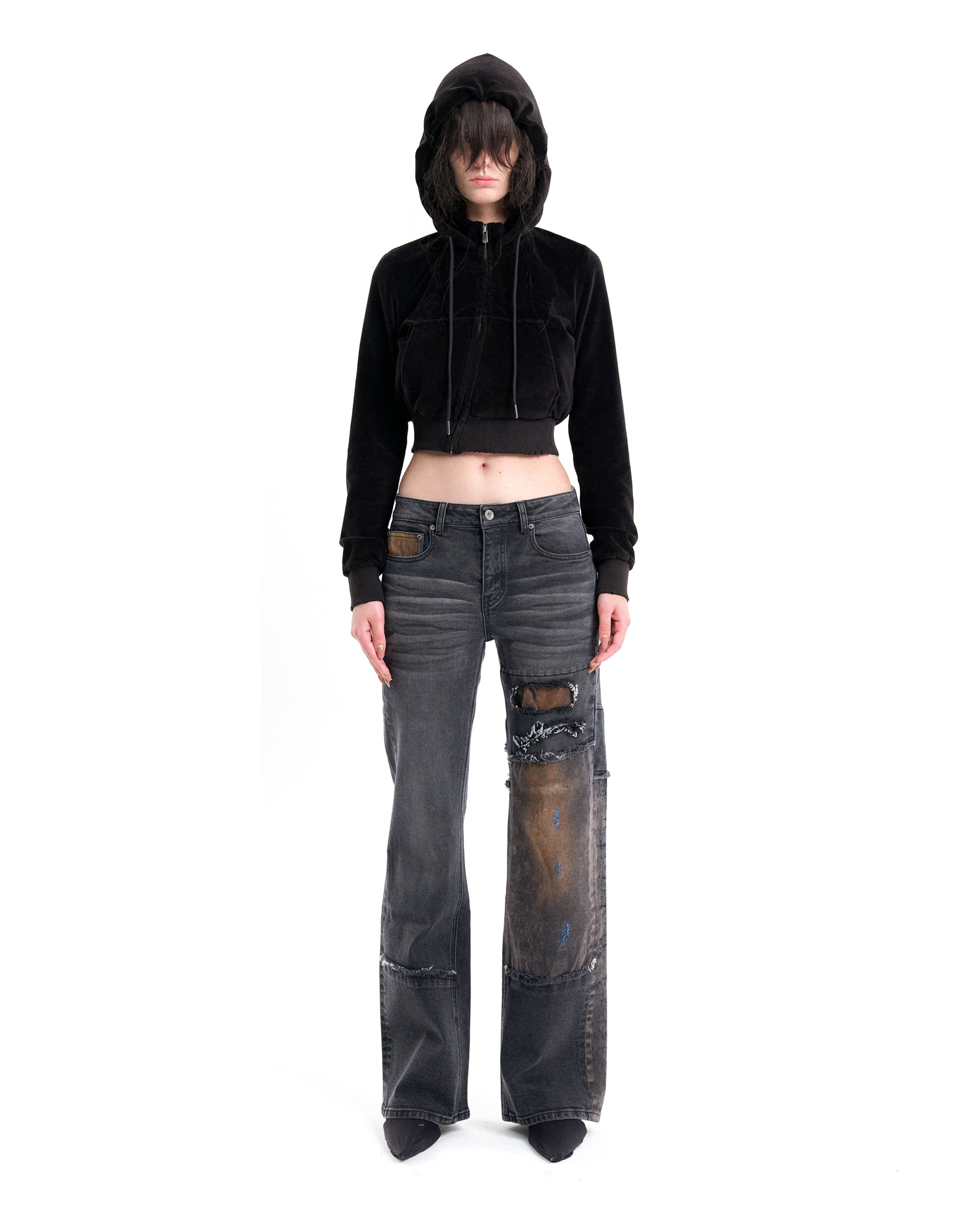 (EMMA) HYBRID BOOTCUT DENIM PANTS