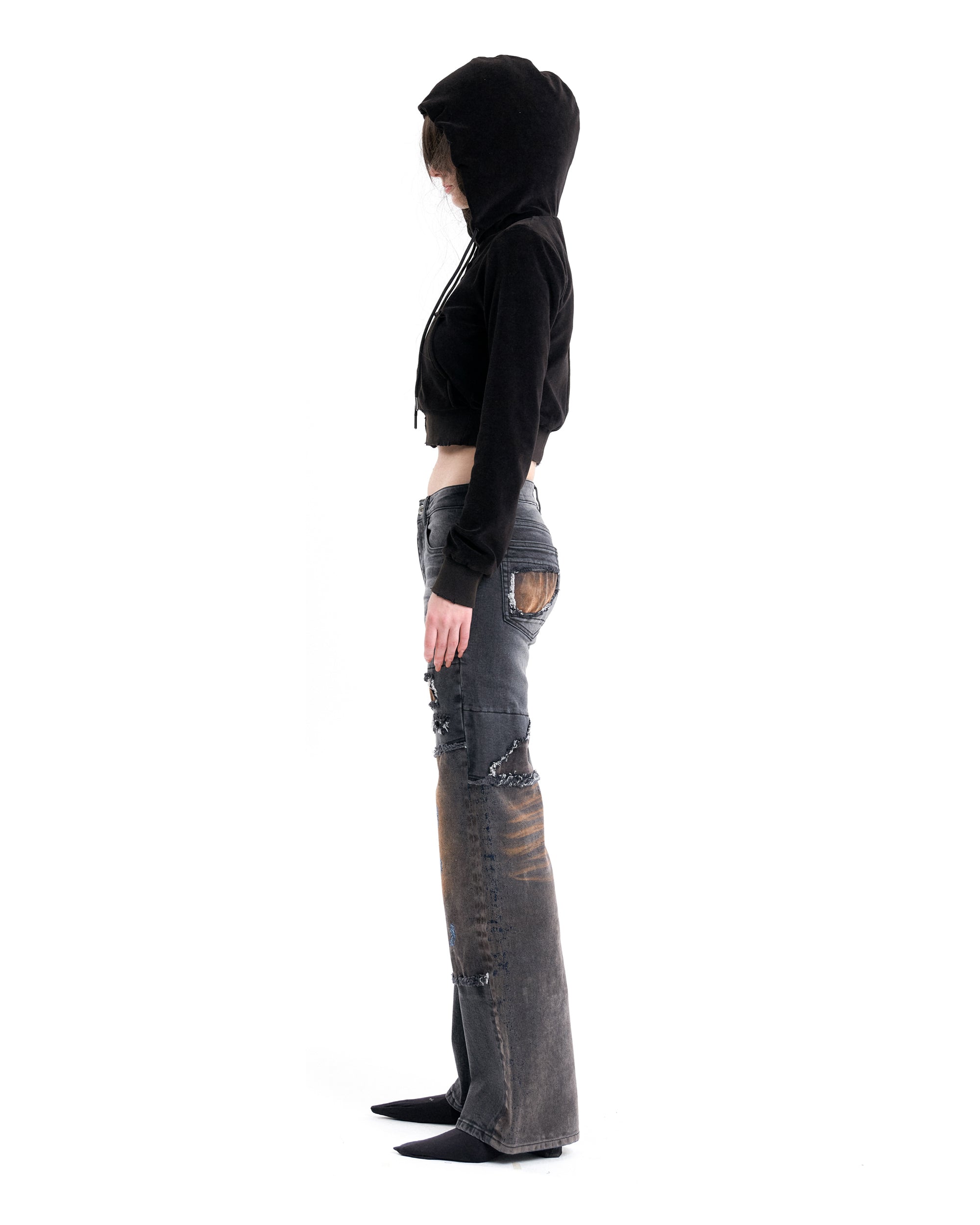 (EMMA) HYBRID BOOTCUT DENIM PANTS-3