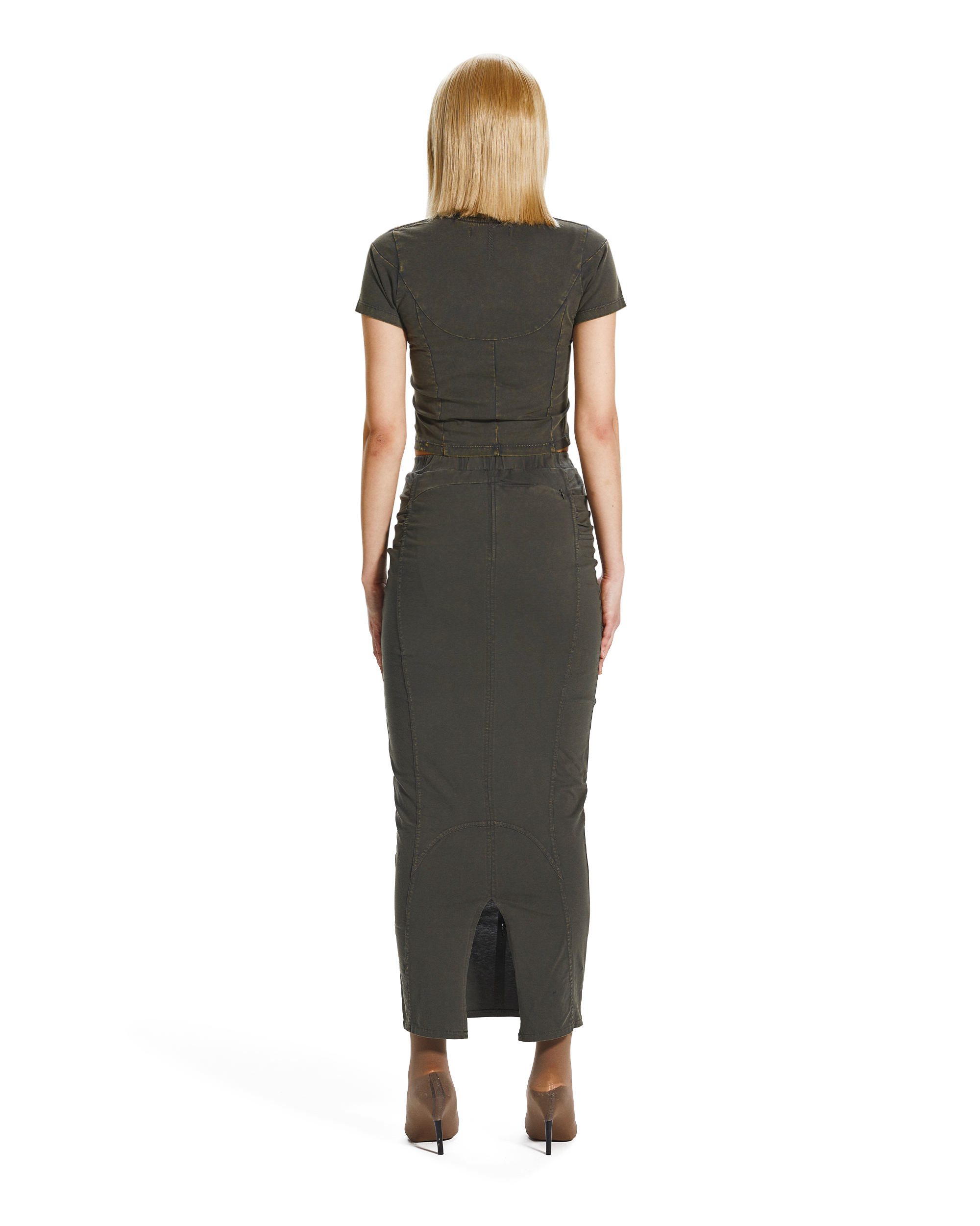 BIKER LINE MAXI SKIRT-4