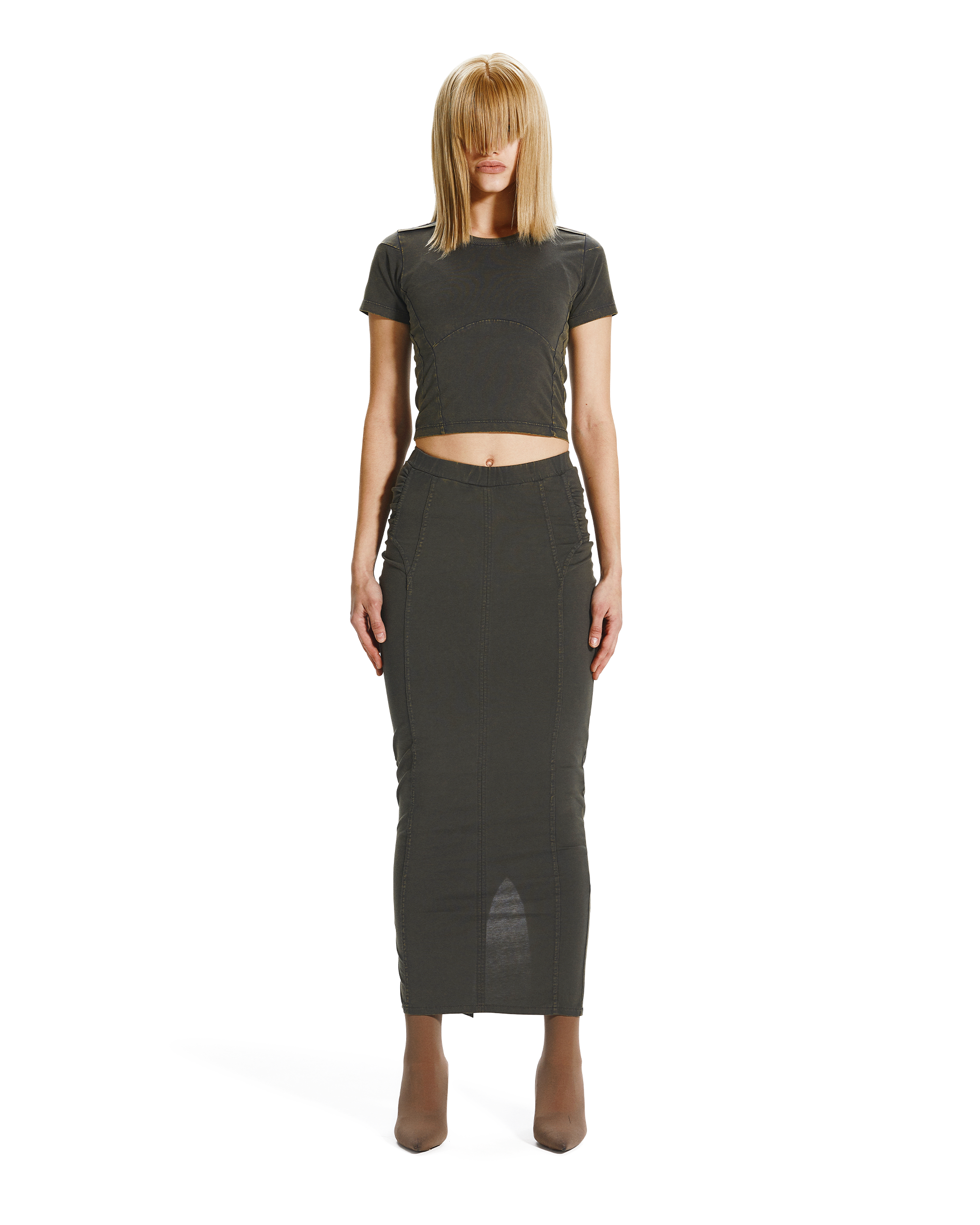 BIKER LINE MAXI SKIRT-2