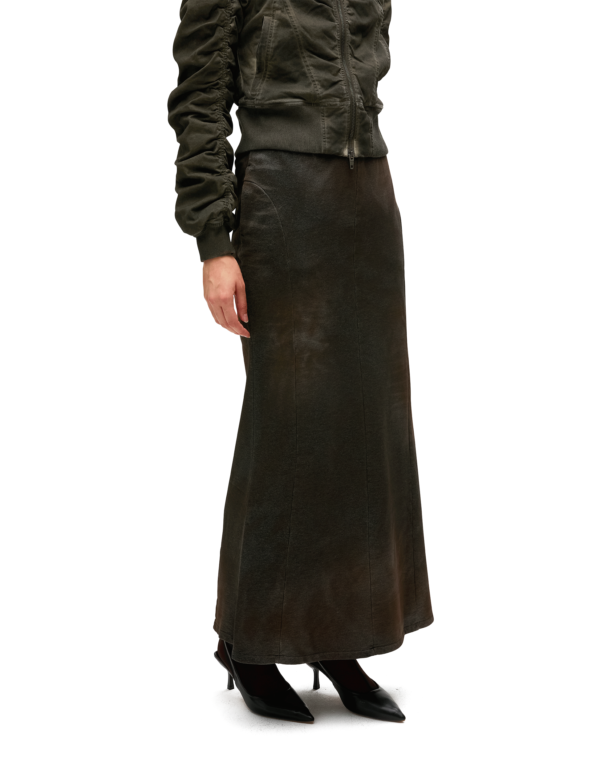 MAXI DENIM JERSEY SKIRT-4