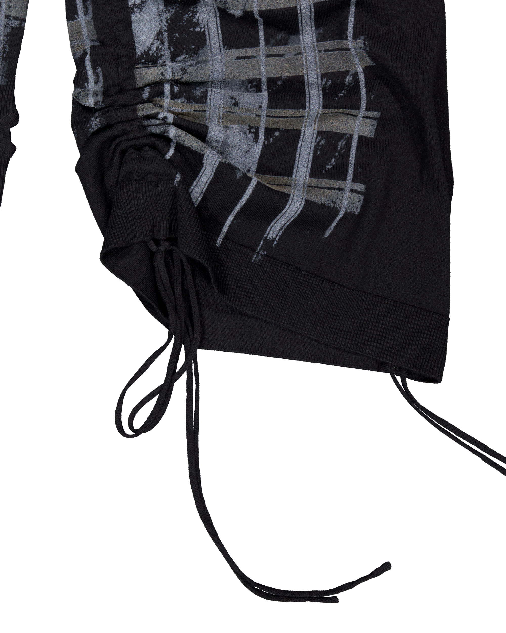 PUZZLED WOOL HOODIE DRESS-7