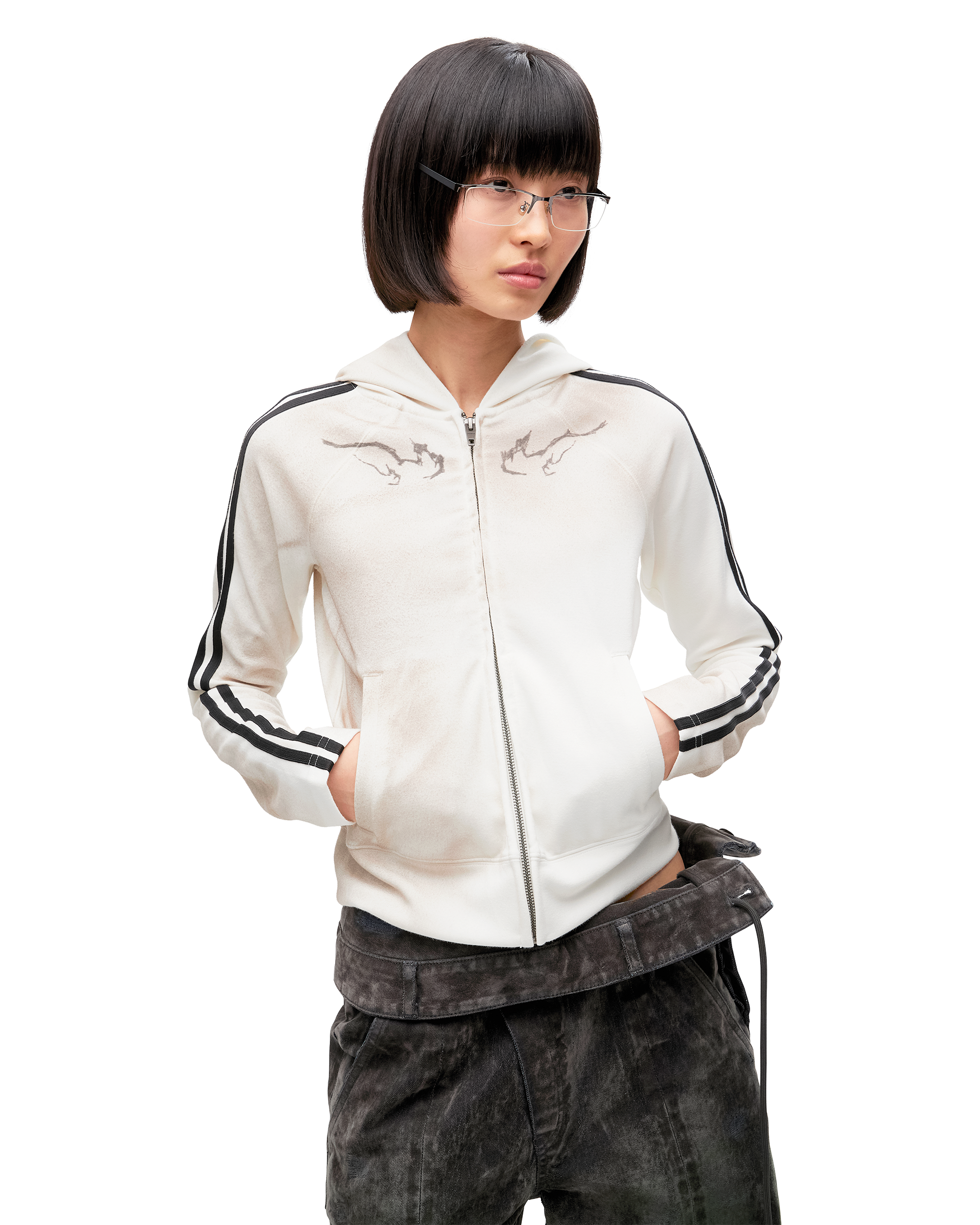 TATTOO TRACK HOODIE ZIP