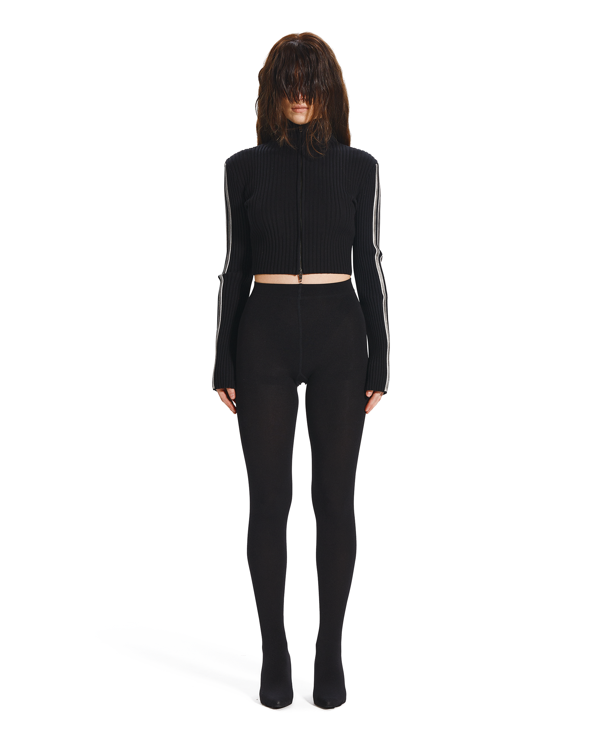 DIRTY KNIT ZIP UP-2