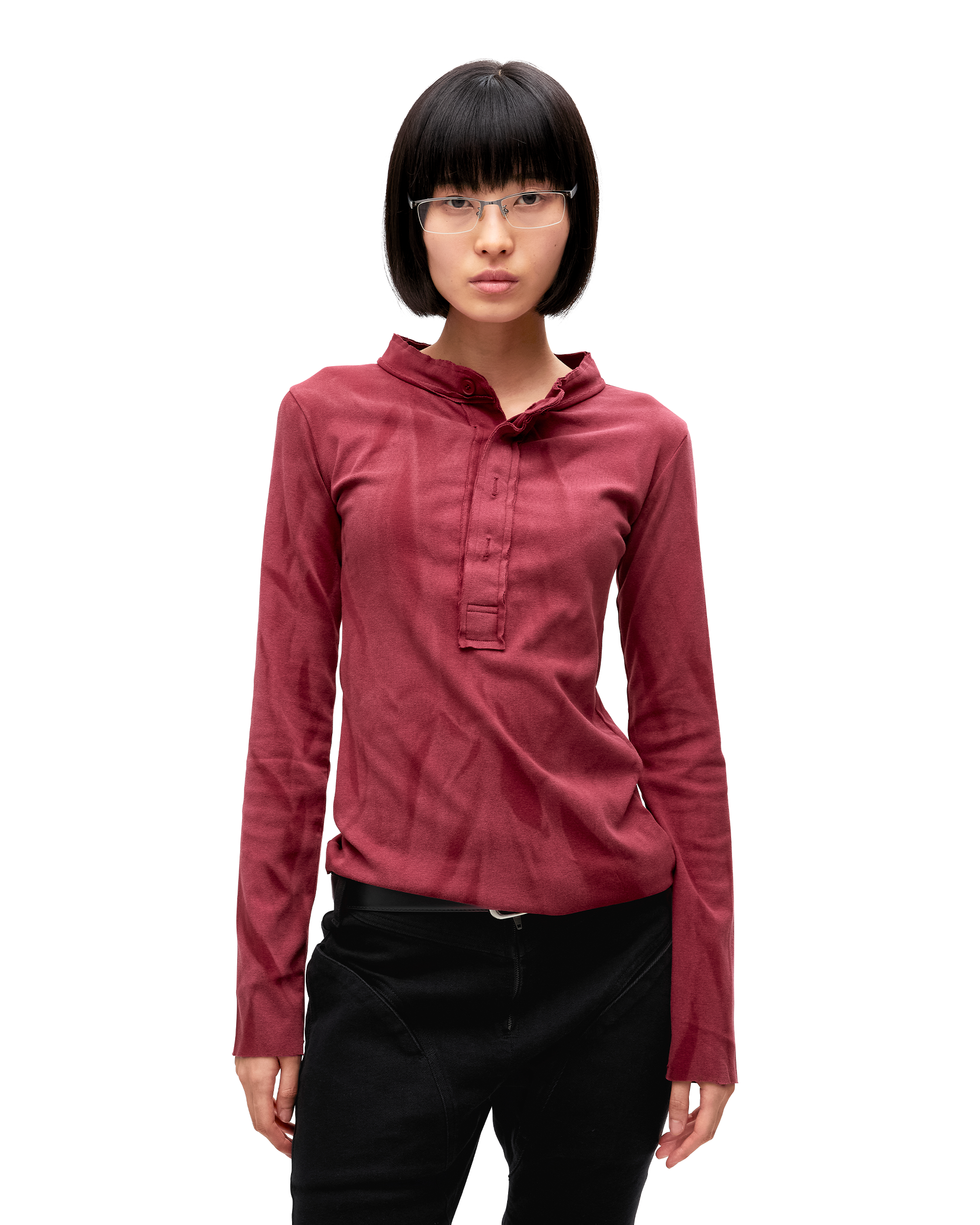 TWISTED BUTTON GHOST TOP