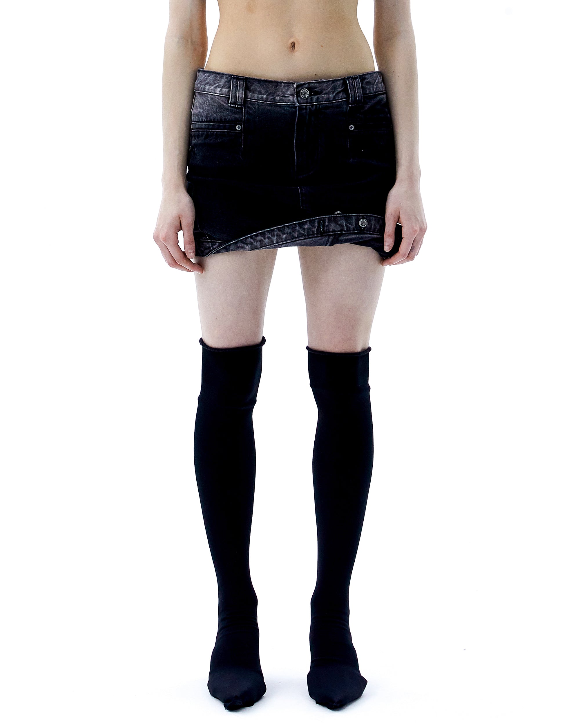 (ARIELLA) SPOILED DENIM SKIRT