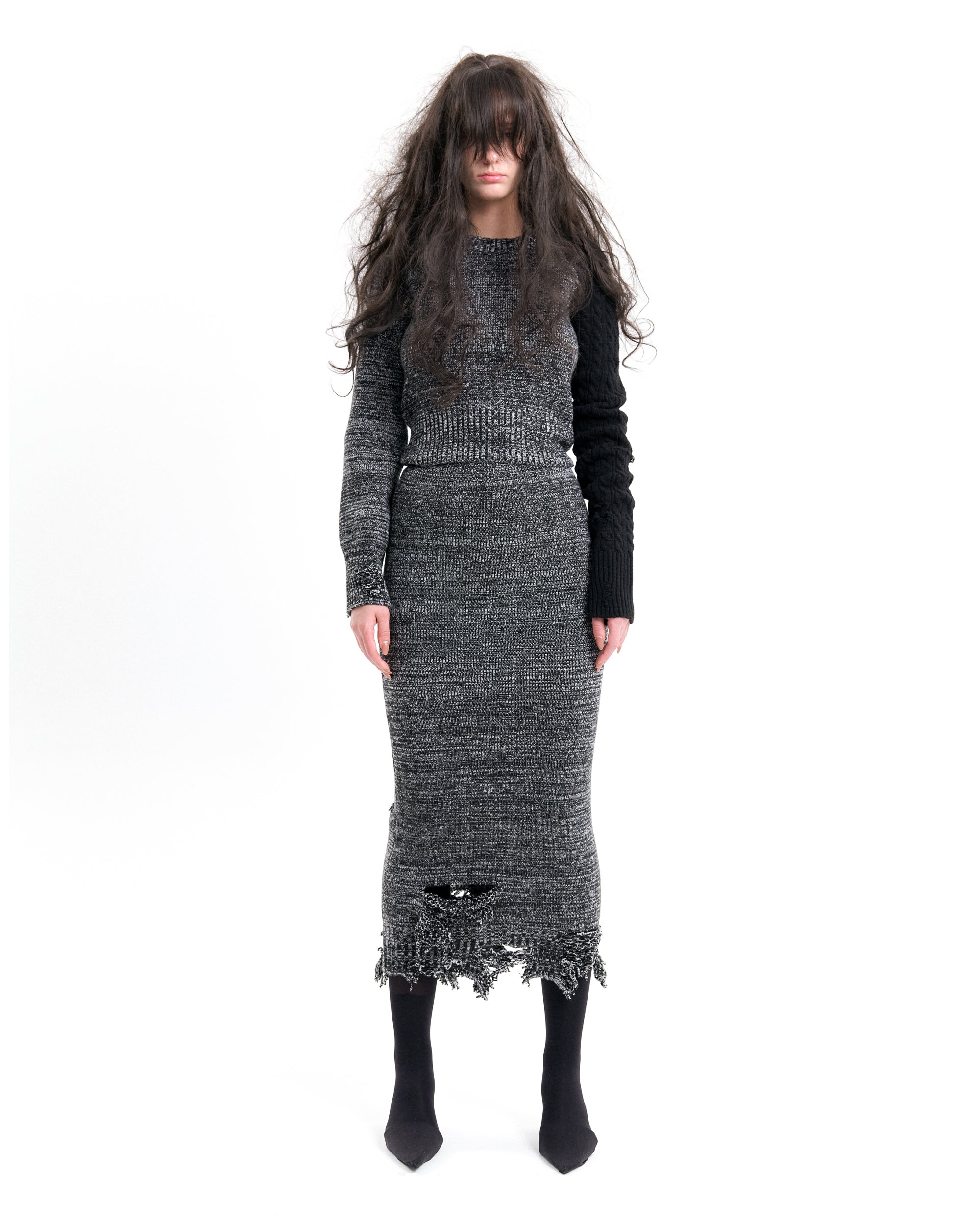 (EMMA) UNBALANCED KNIT SWEATER-2