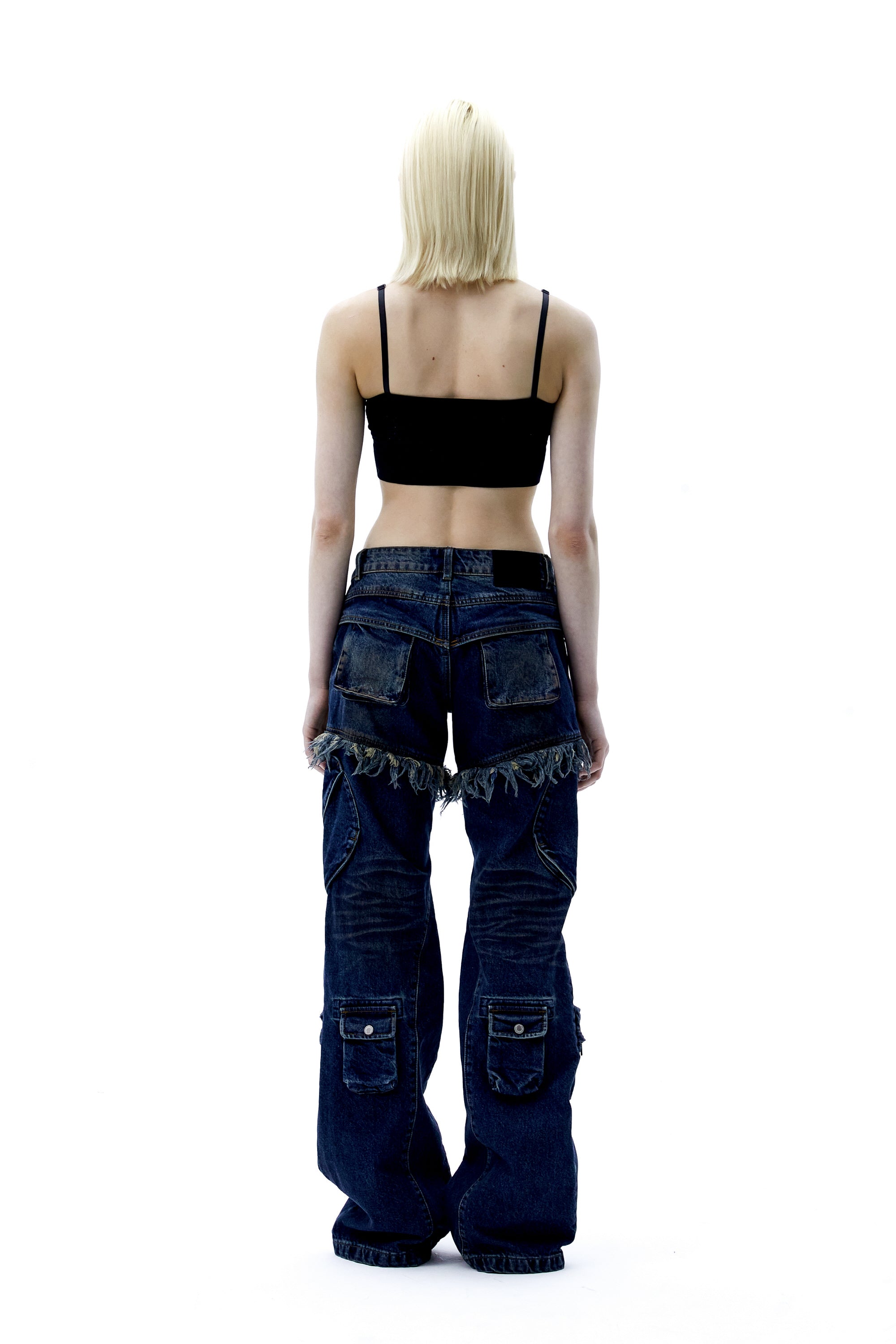 (ARIELLA) WORK DENIM PANTS-4