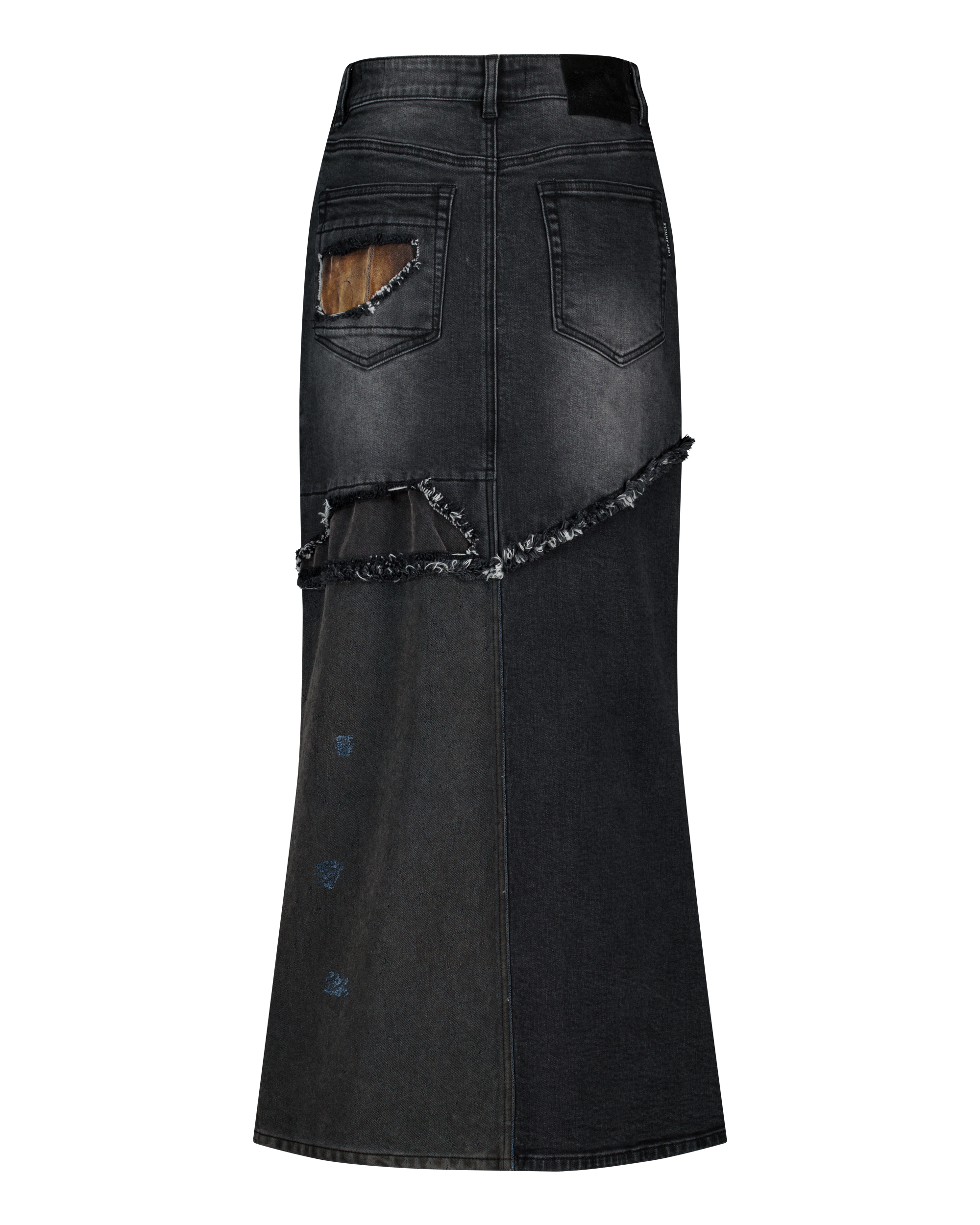 (EMMA) HYBRID MAXI DENIM SKIRT / PRE-ORDER