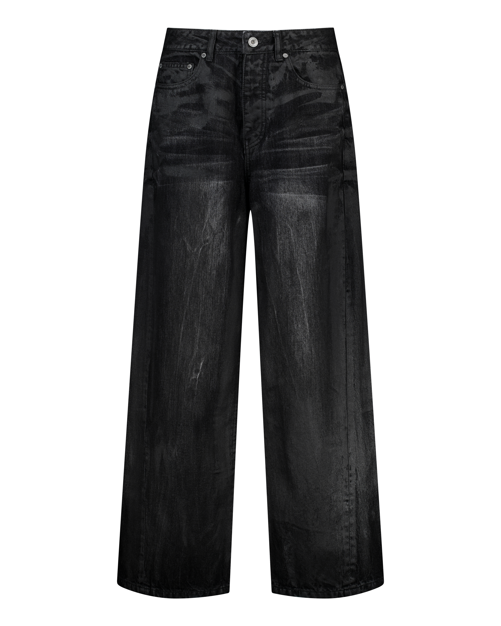 (EMMA) COATED DENIM PANTS