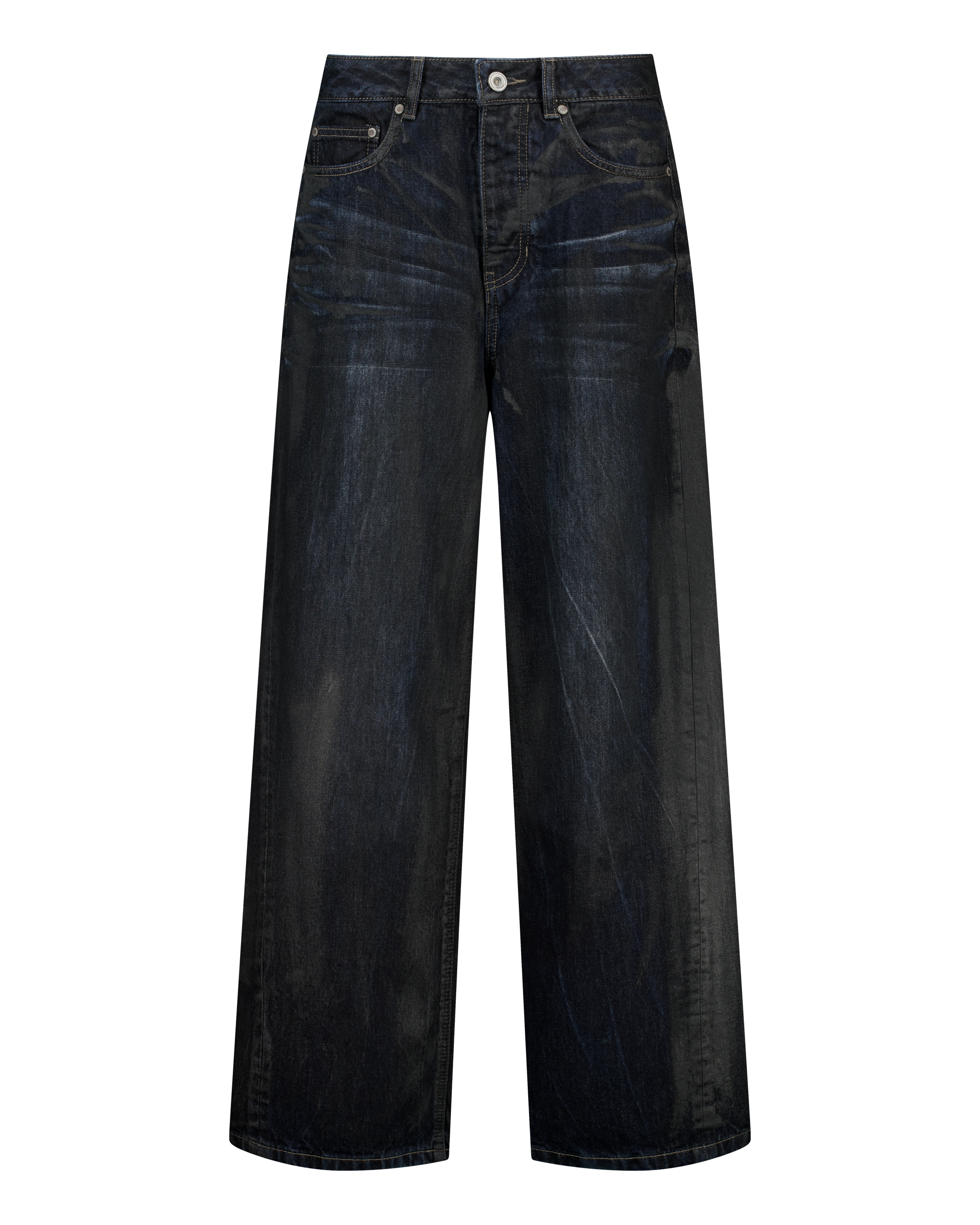 (EMMA) COATED DENIM PANTS