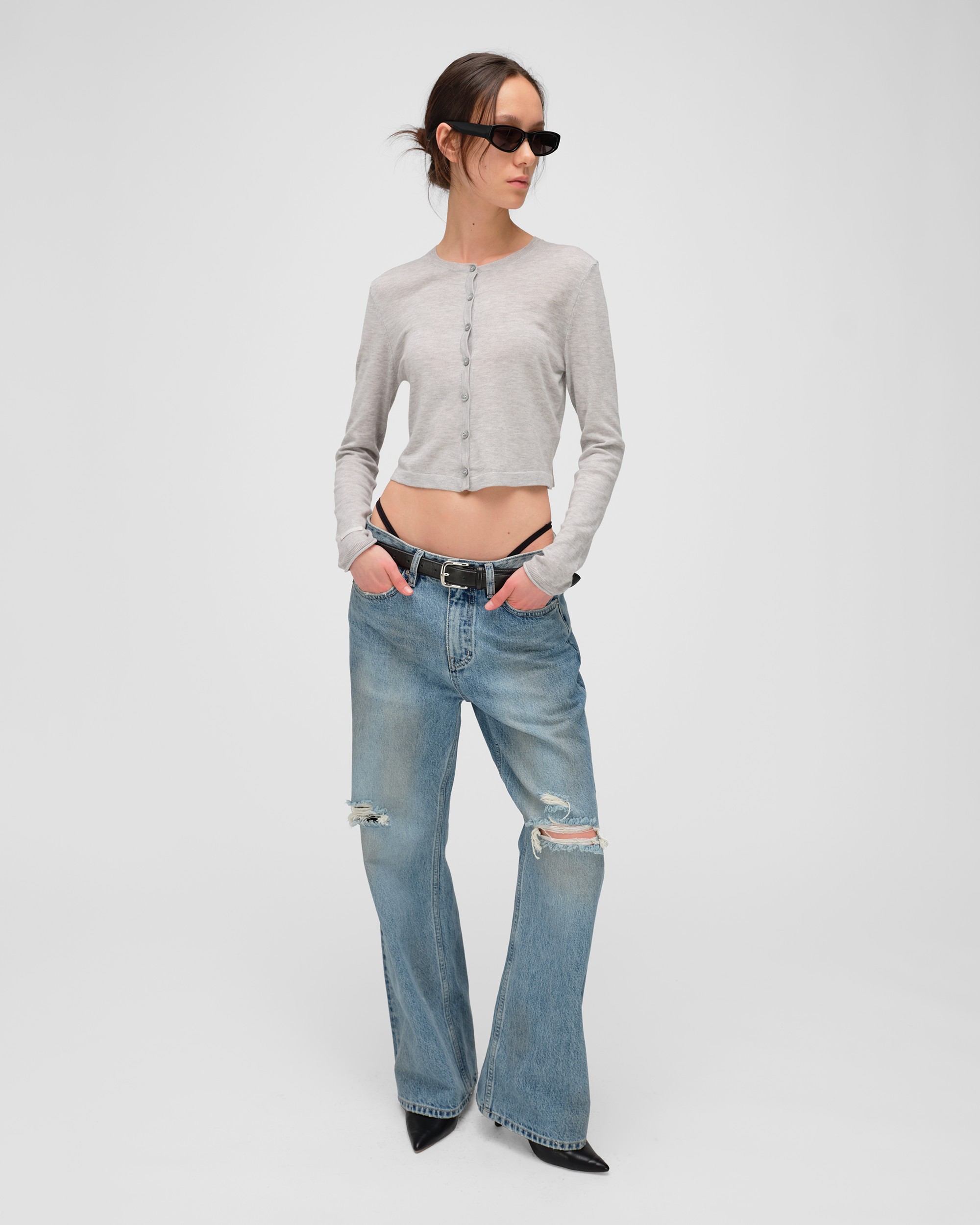 CASHA CREWNECK CARDIGAN