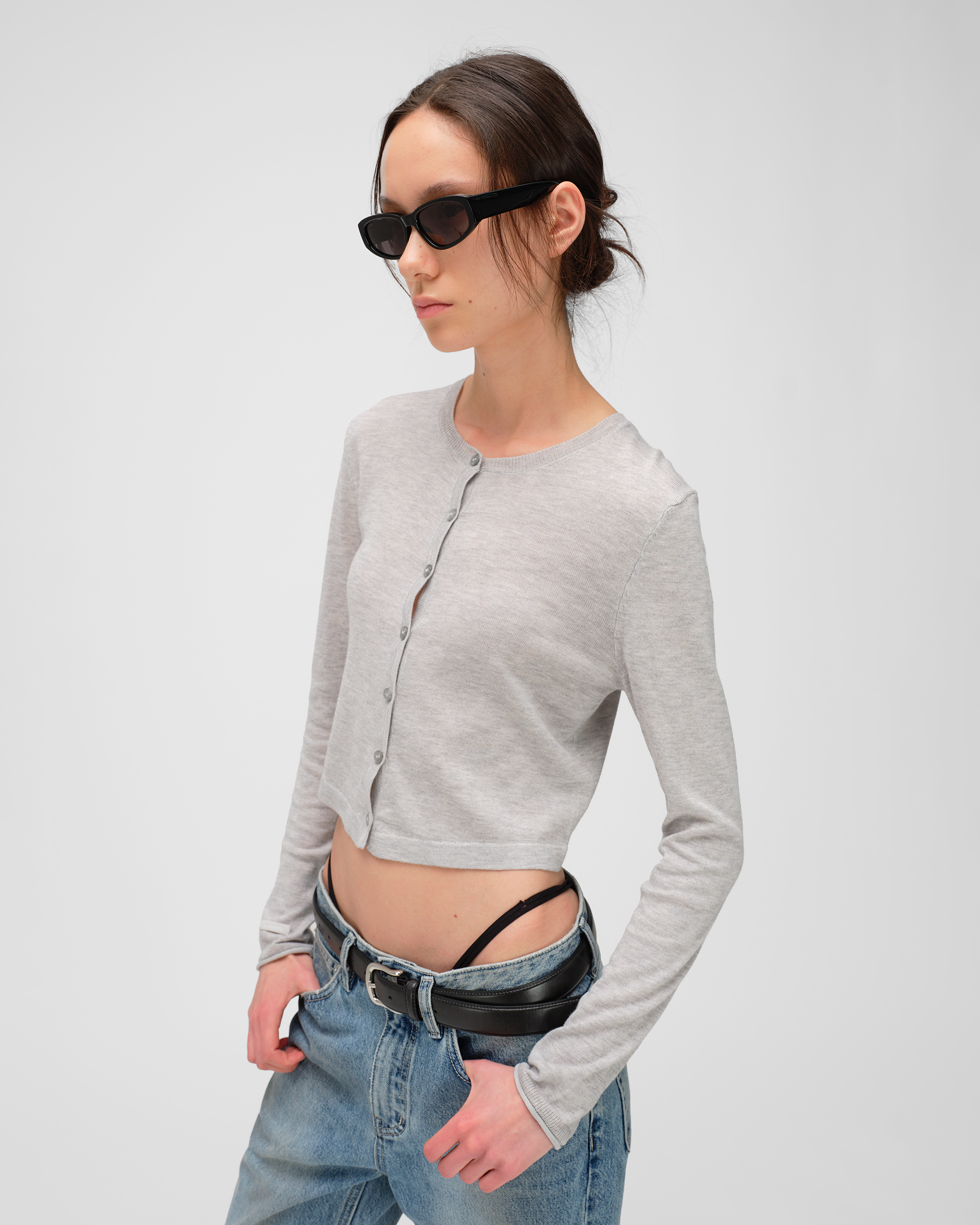 CASHA CREWNECK CARDIGAN