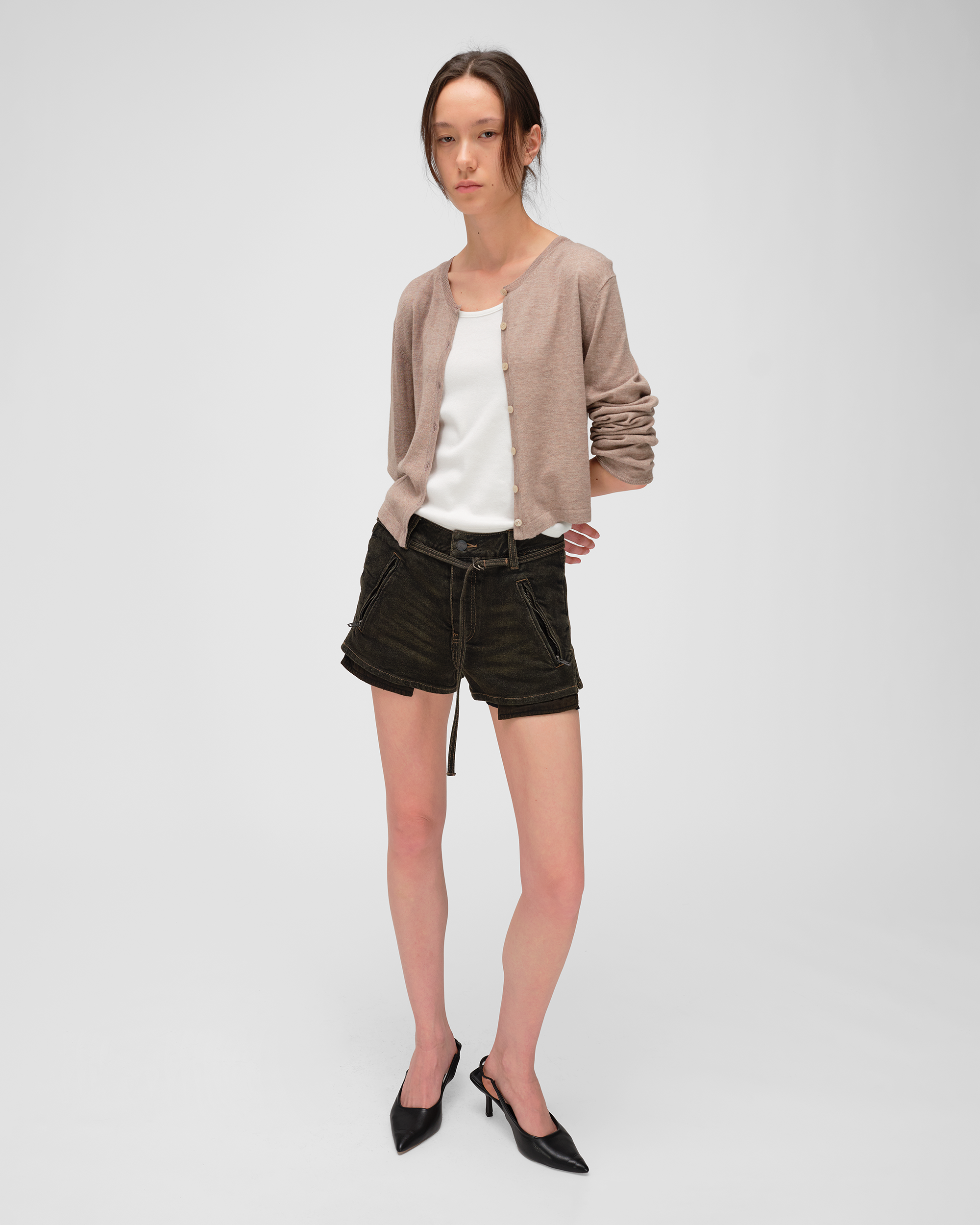 CASHA CREWNECK CARDIGAN