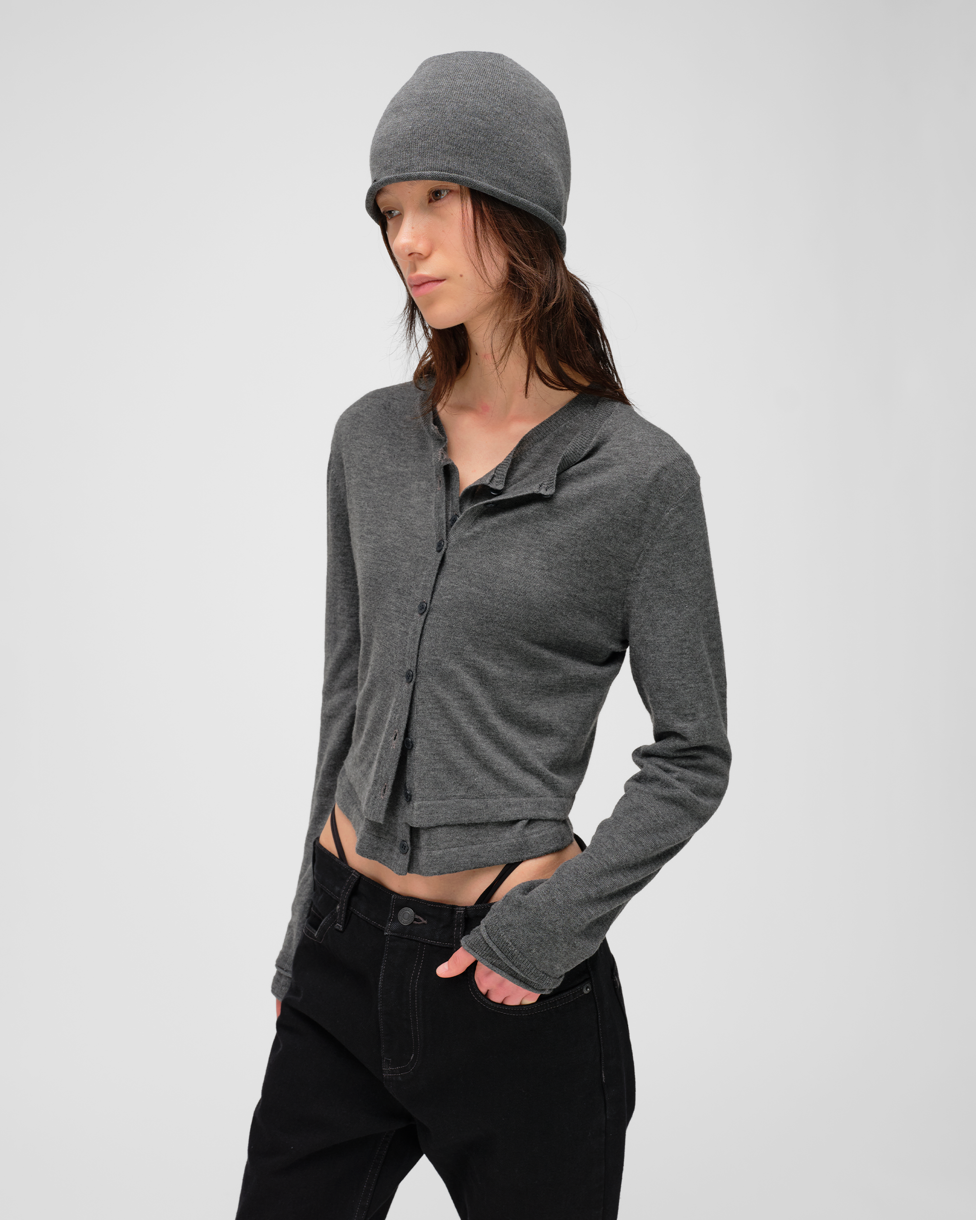 CASHA CREWNECK CARDIGAN