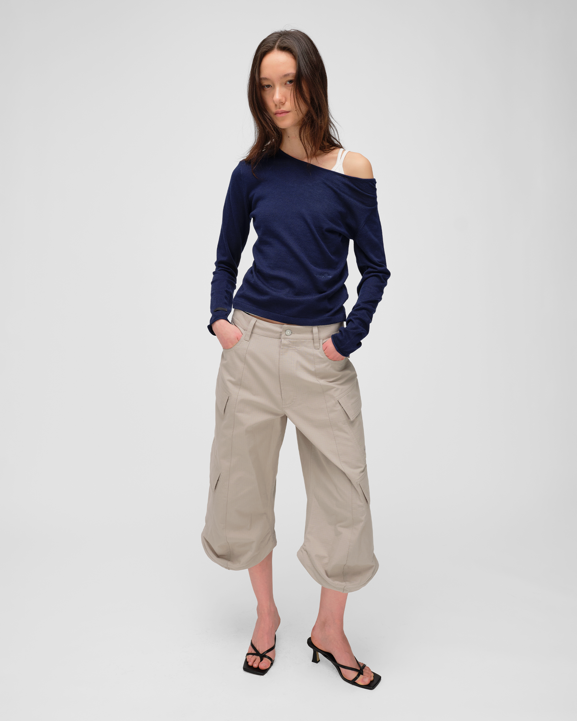 FINE ONE SHOULDER KNIT