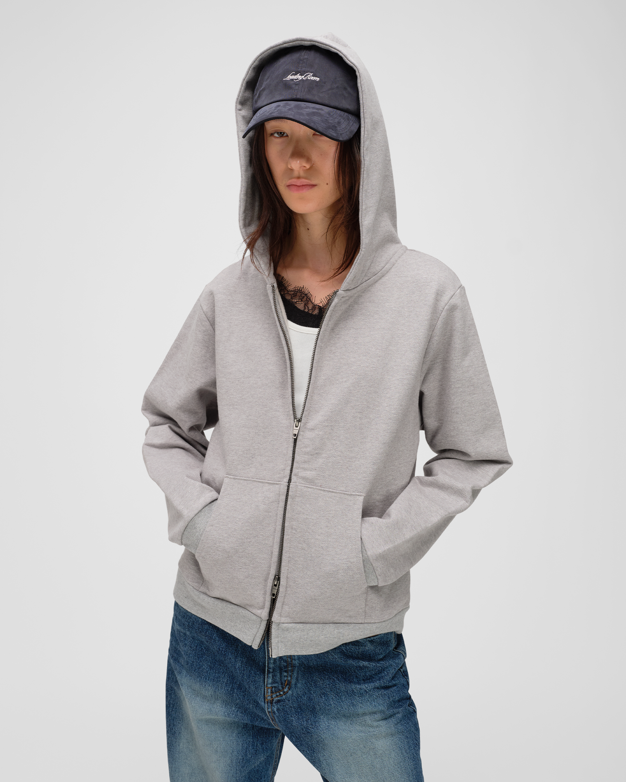 REGULAR FIT HOODIE ZIP