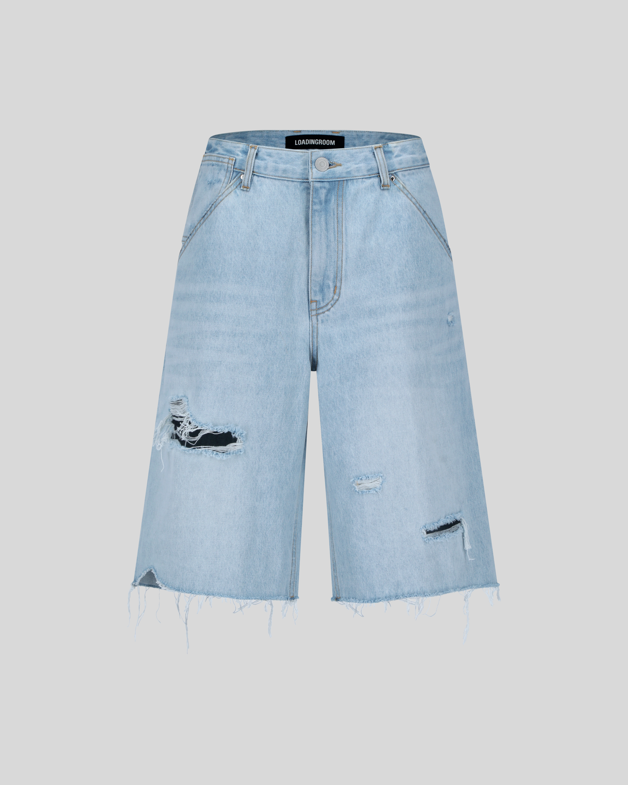 90's STUD DENIM SHORTS