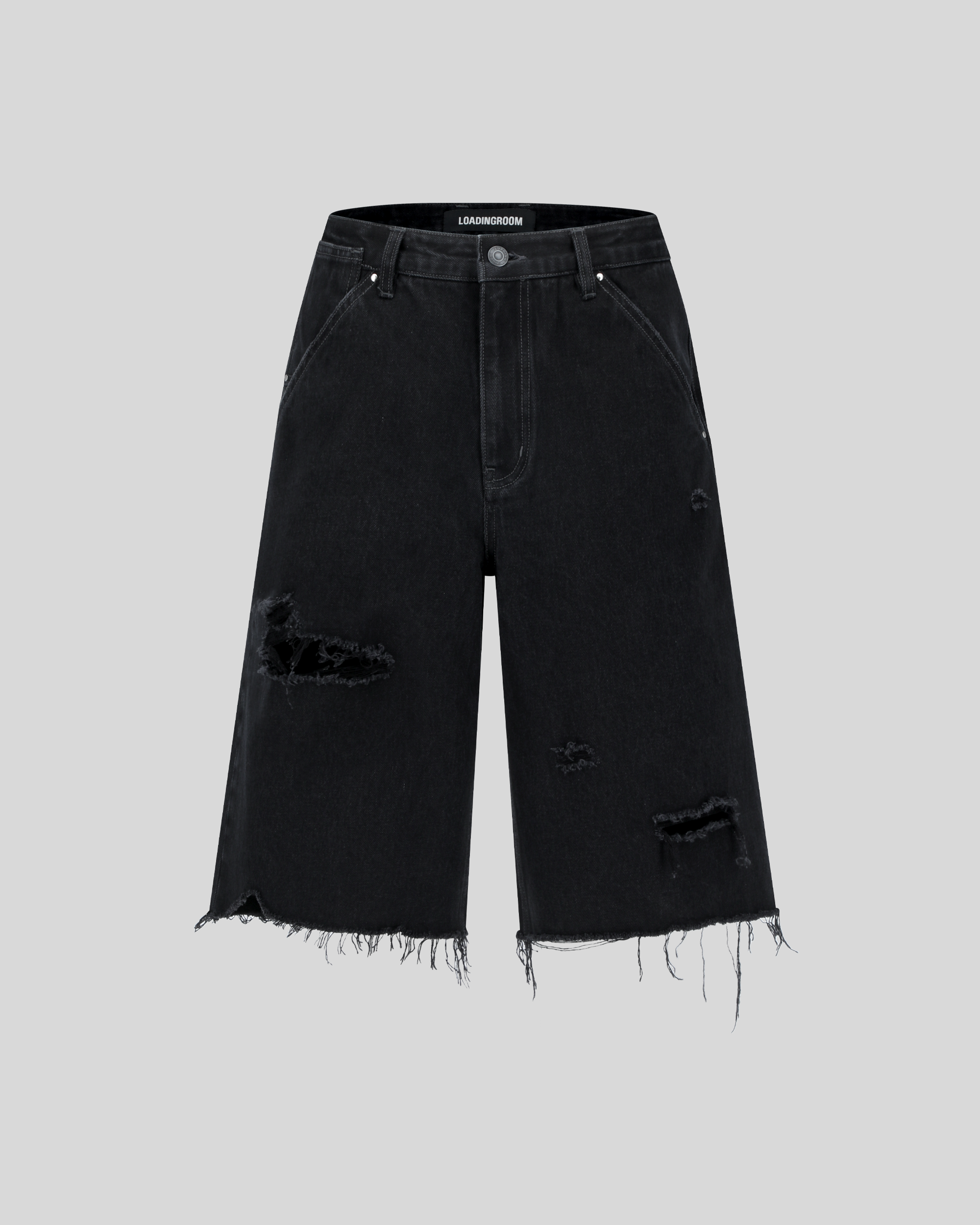 90's STUD DENIM SHORTS