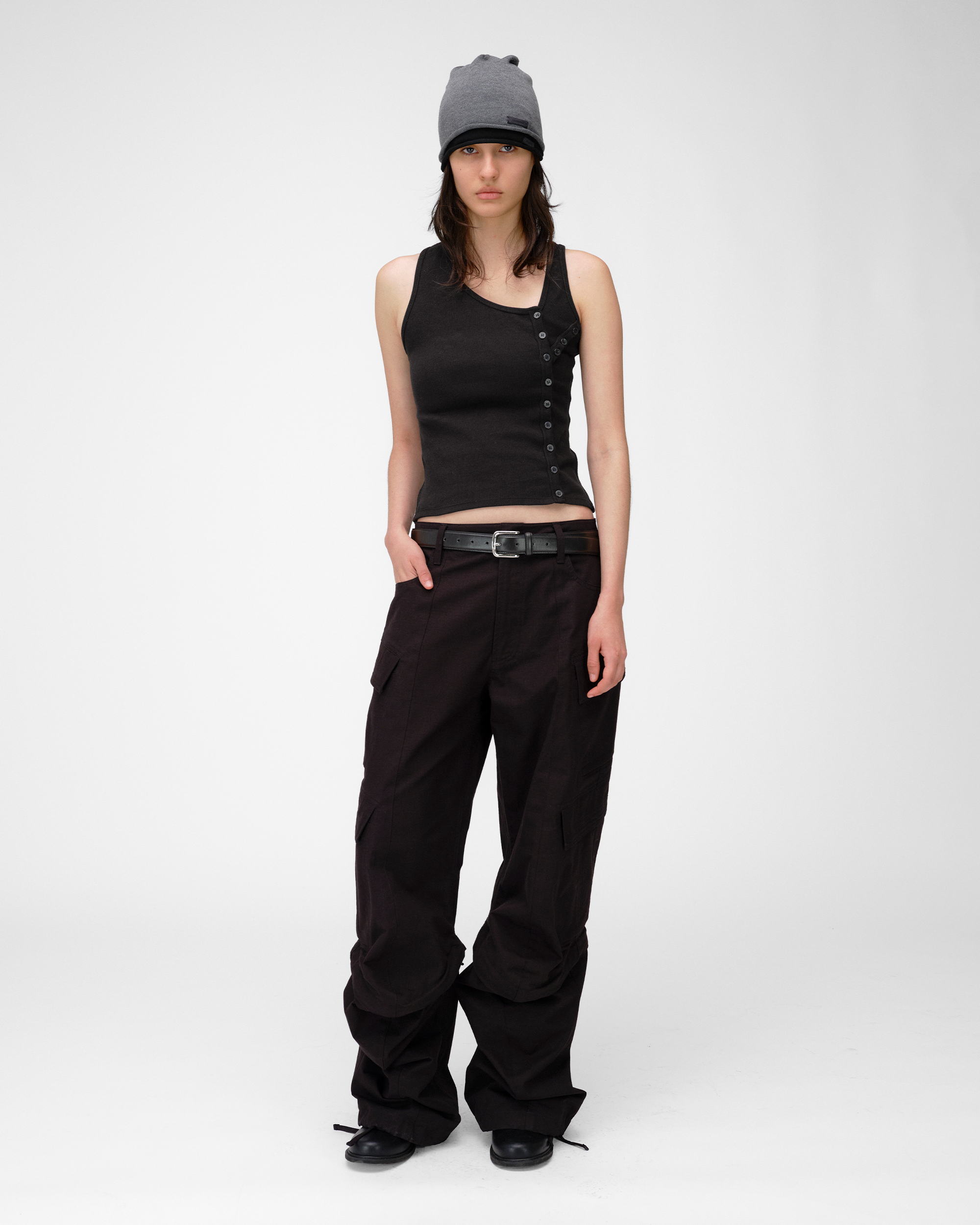 COWL CARGO PANTS
