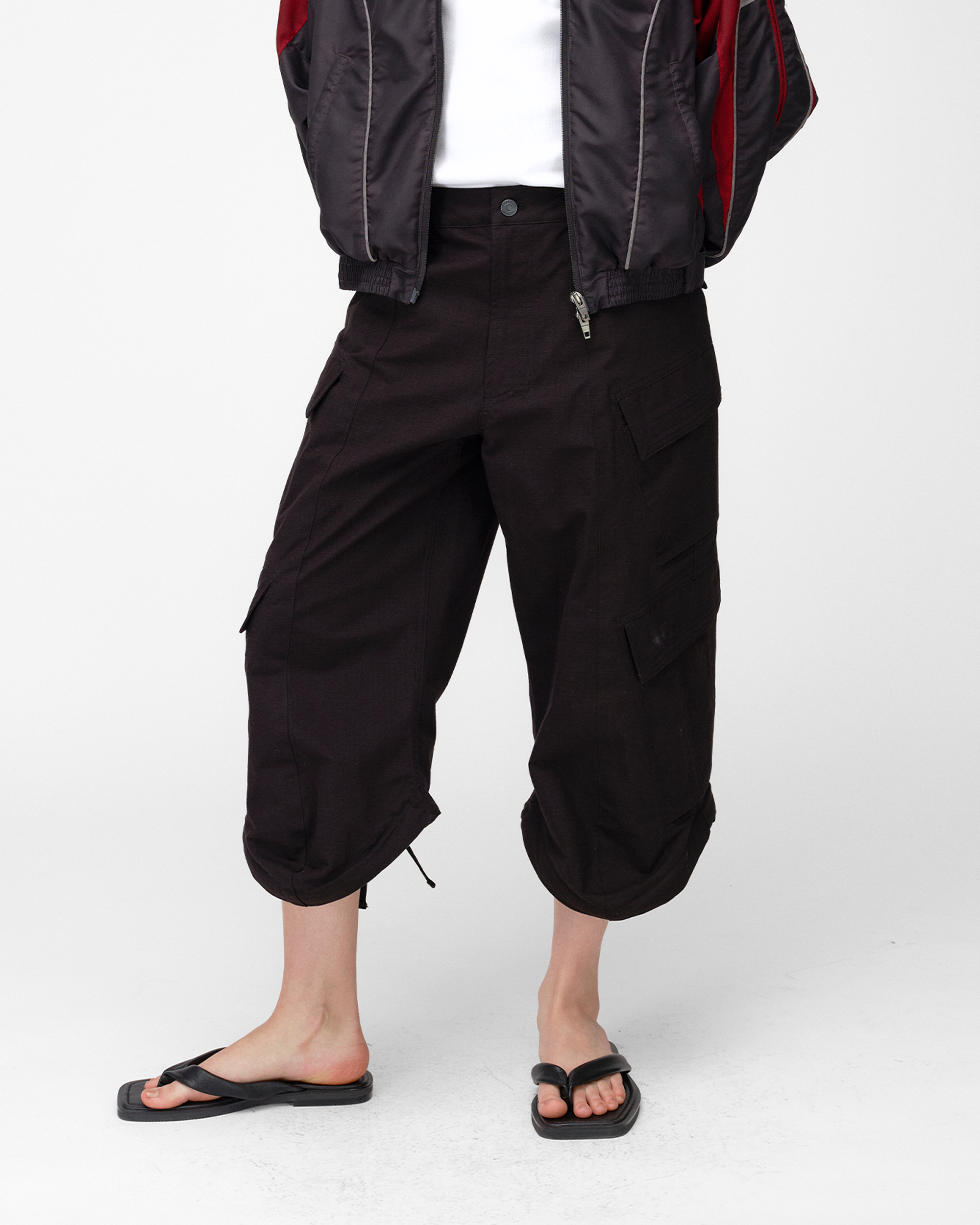COWL CARGO PANTS