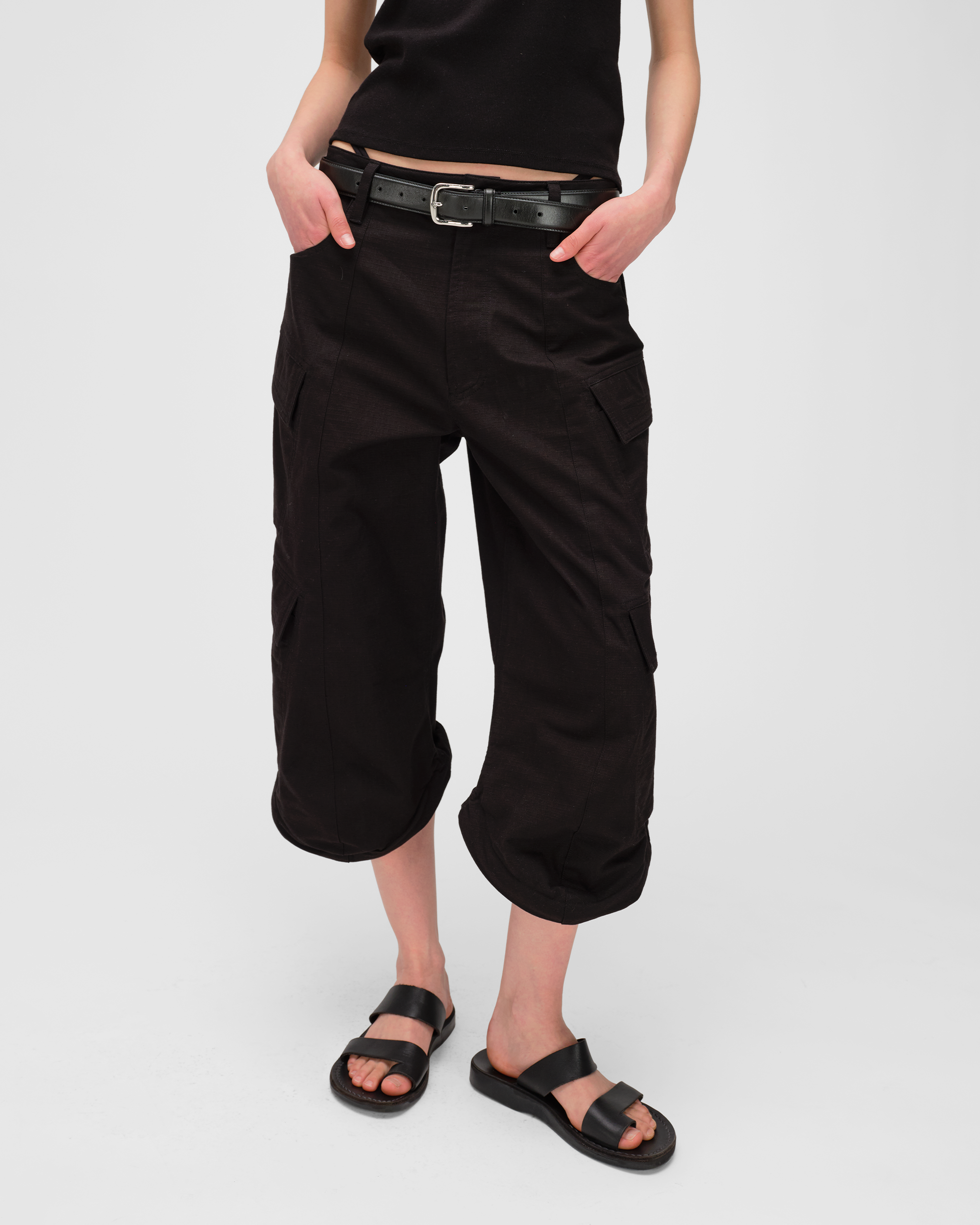COWL CARGO PANTS
