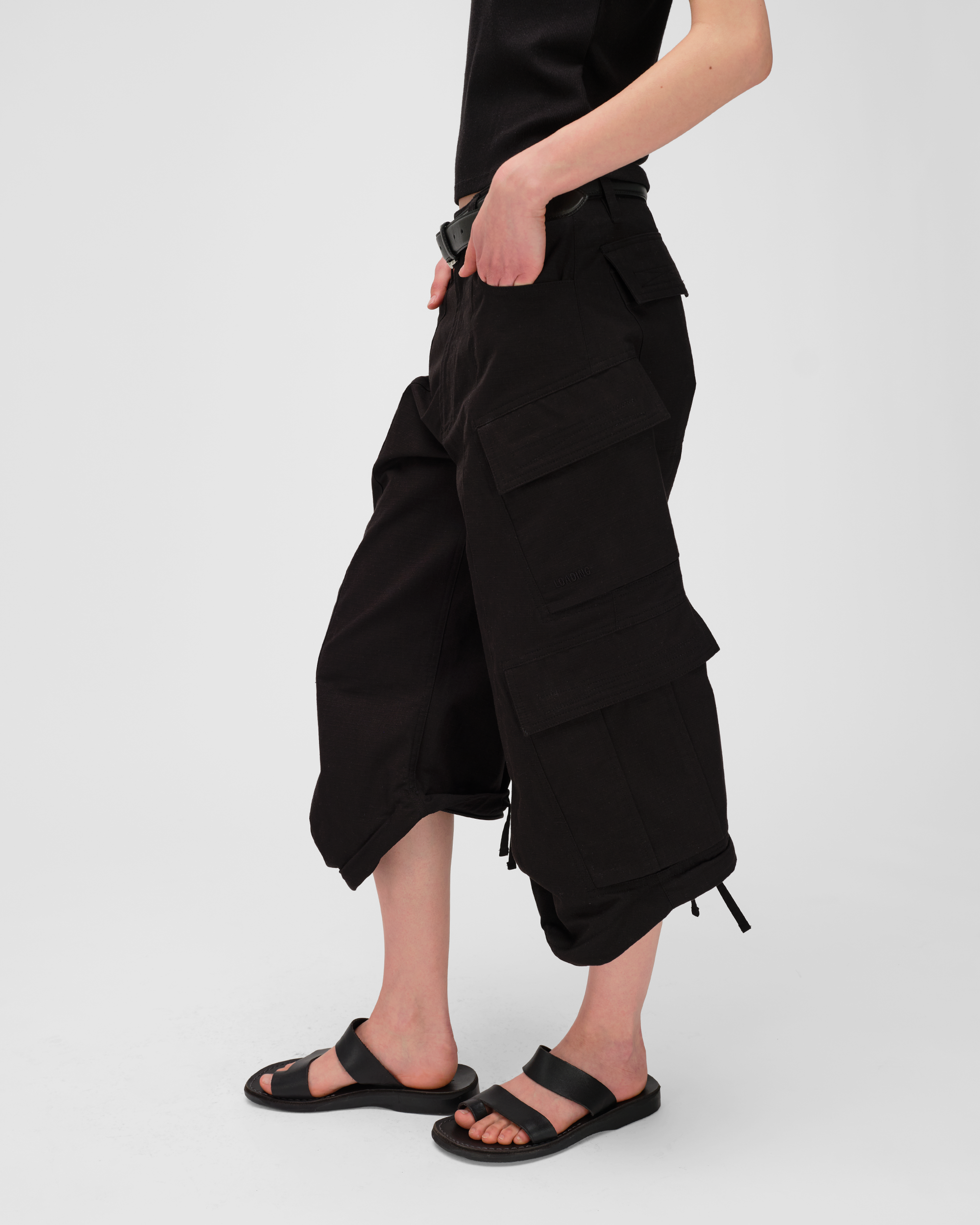 COWL CARGO PANTS